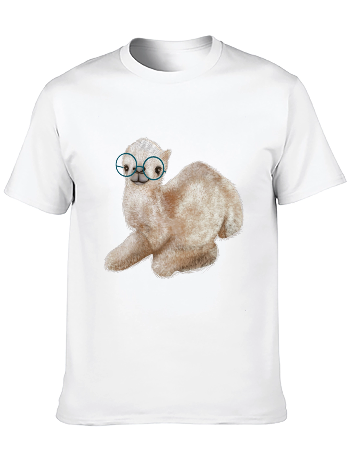 Alpaca with Glasses Graphic Tee