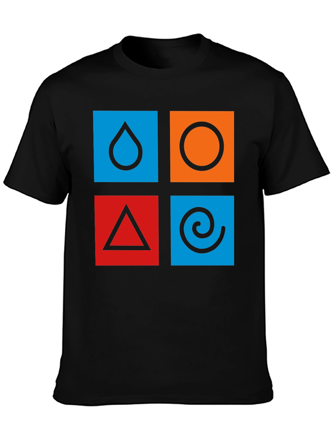 Elemental Symbol T-Shirt - Earth Air Fire Water
