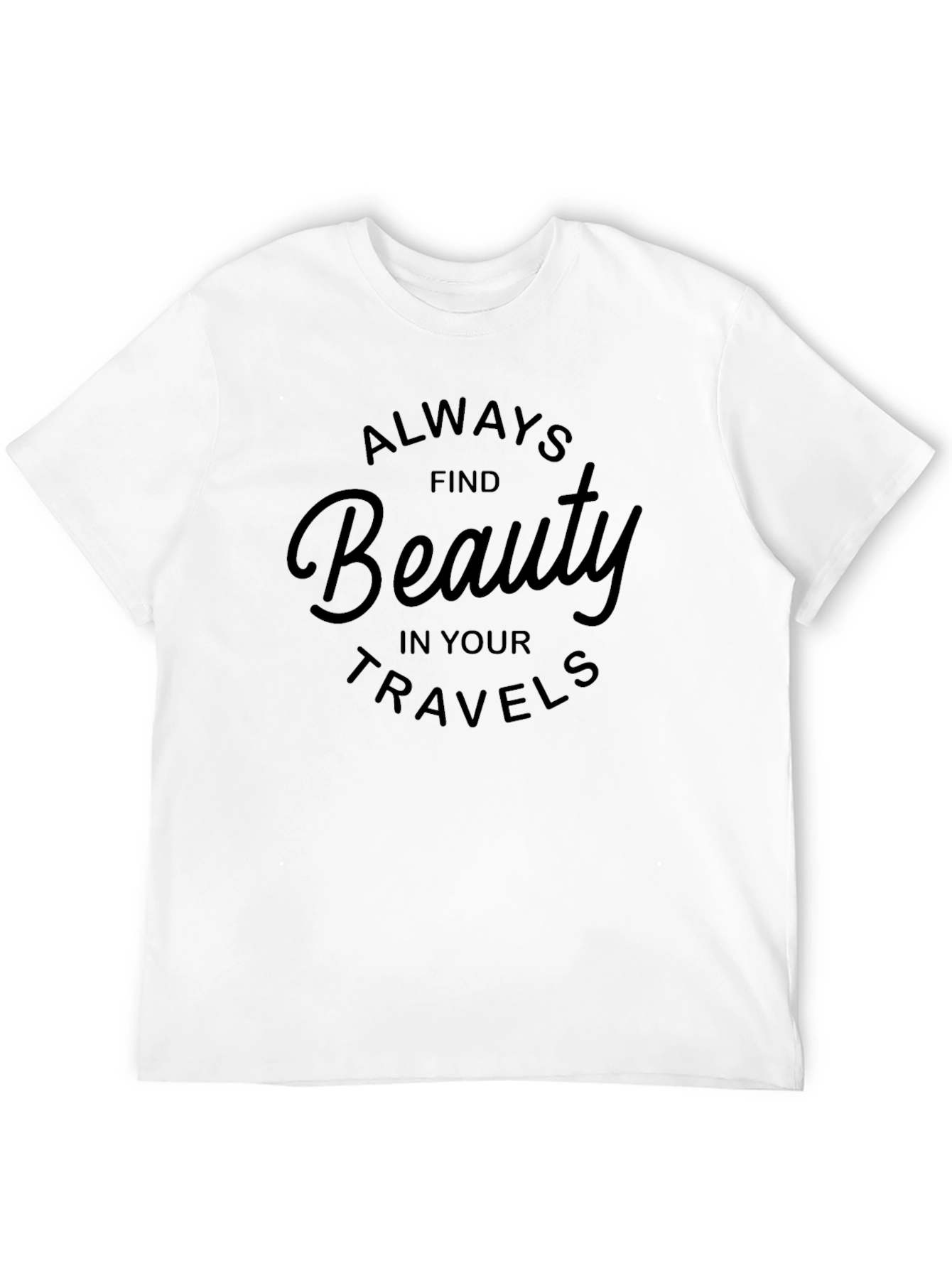 Beauty Travels Black Graphic Tee