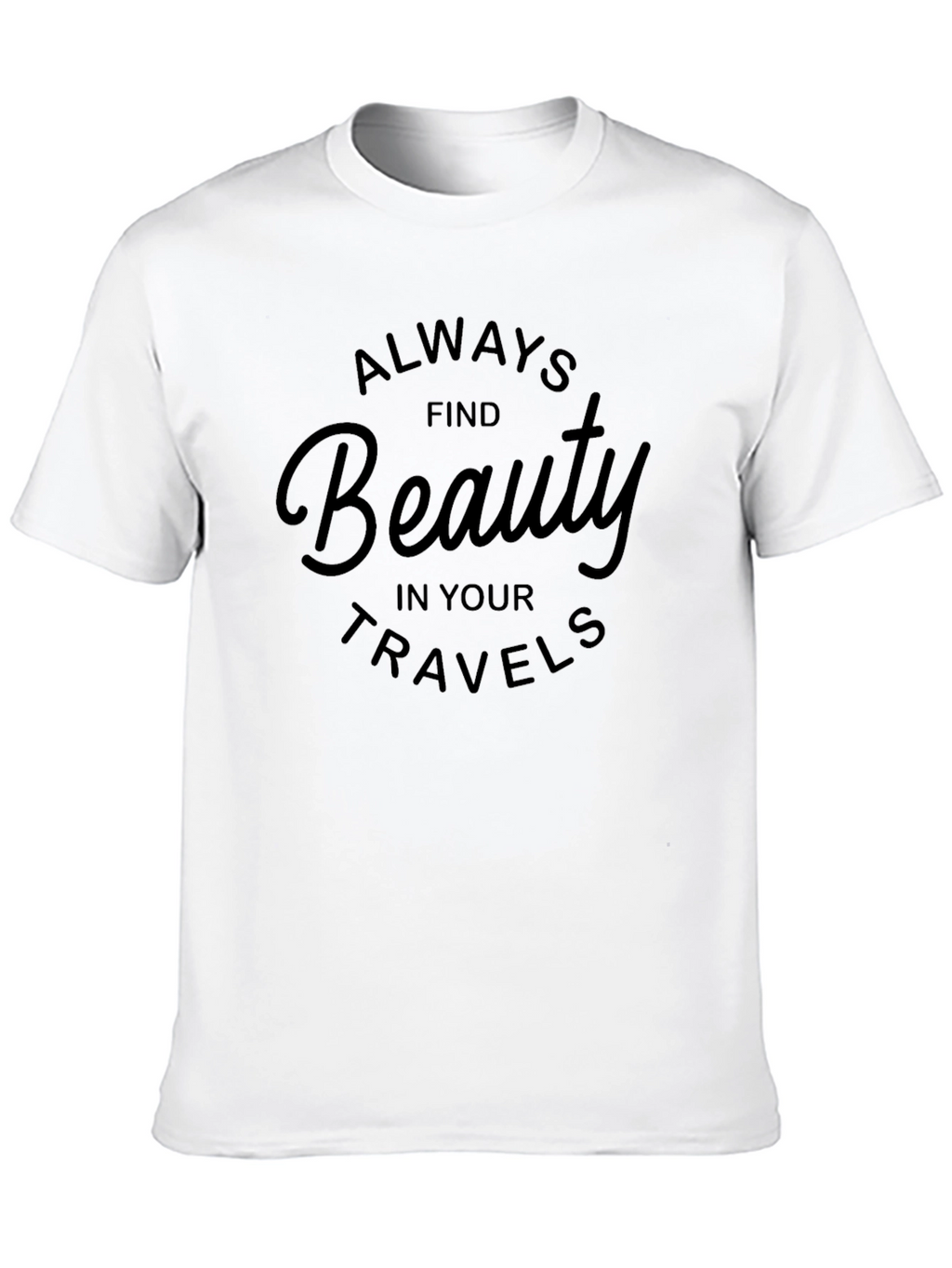 Beauty Travels Black Graphic Tee