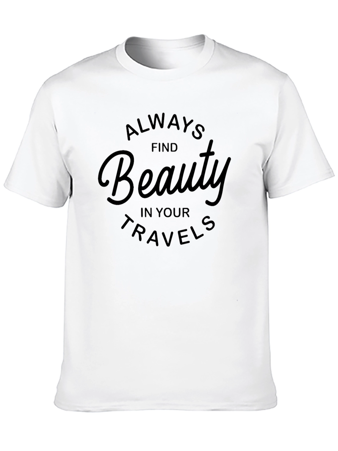 Beauty Travels Black Graphic Tee