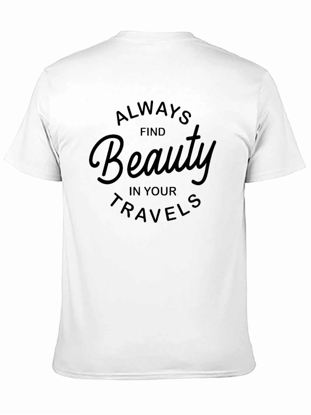 Beauty Travels Black Graphic Tee