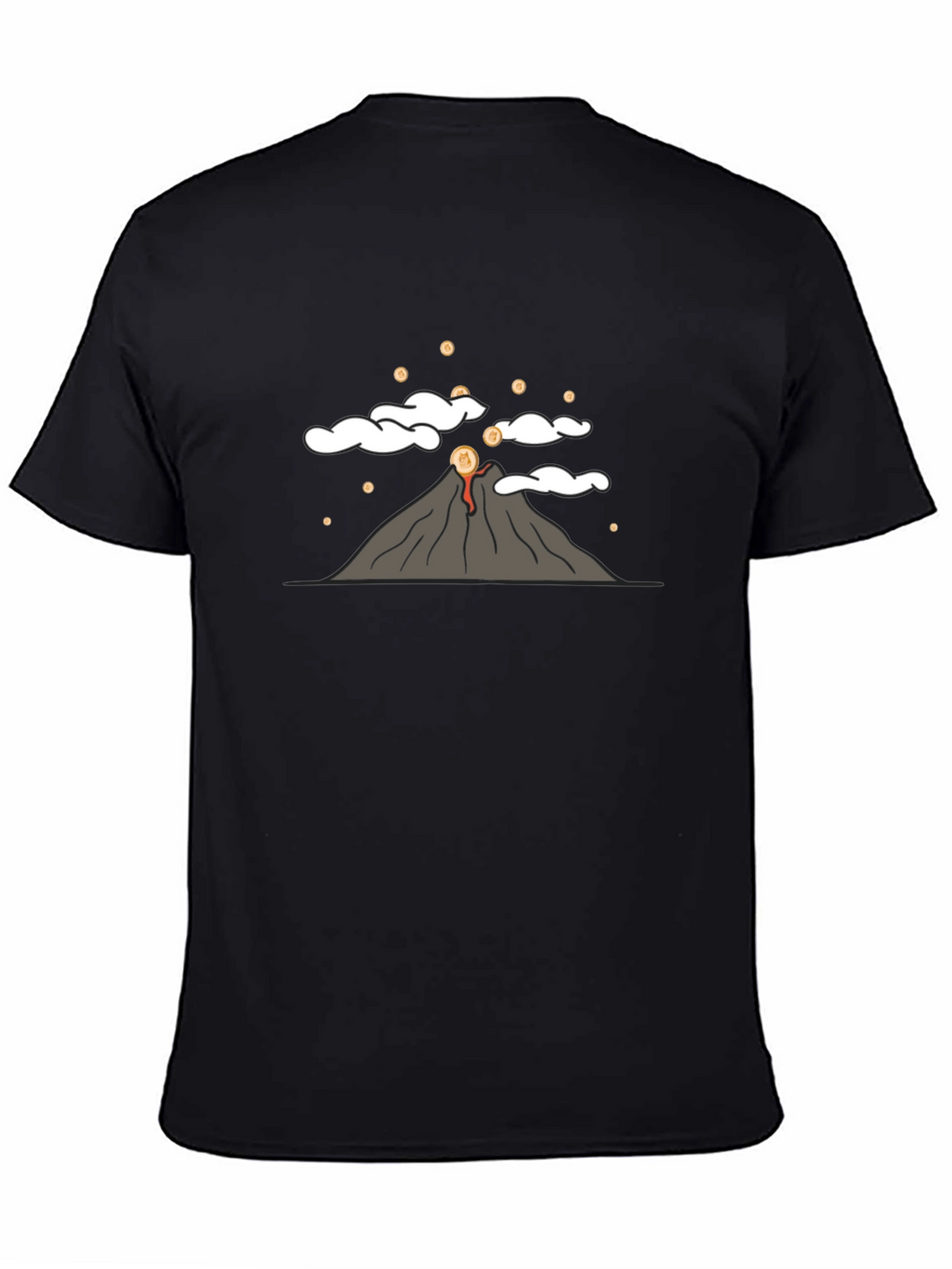Volcano Coin T-Shirt - Erupting Style