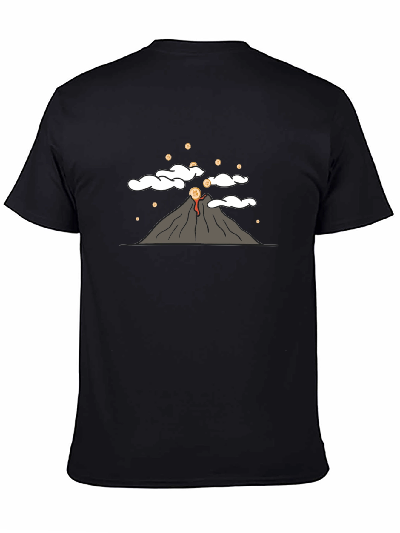 Volcano Coin T-Shirt - Erupting Style