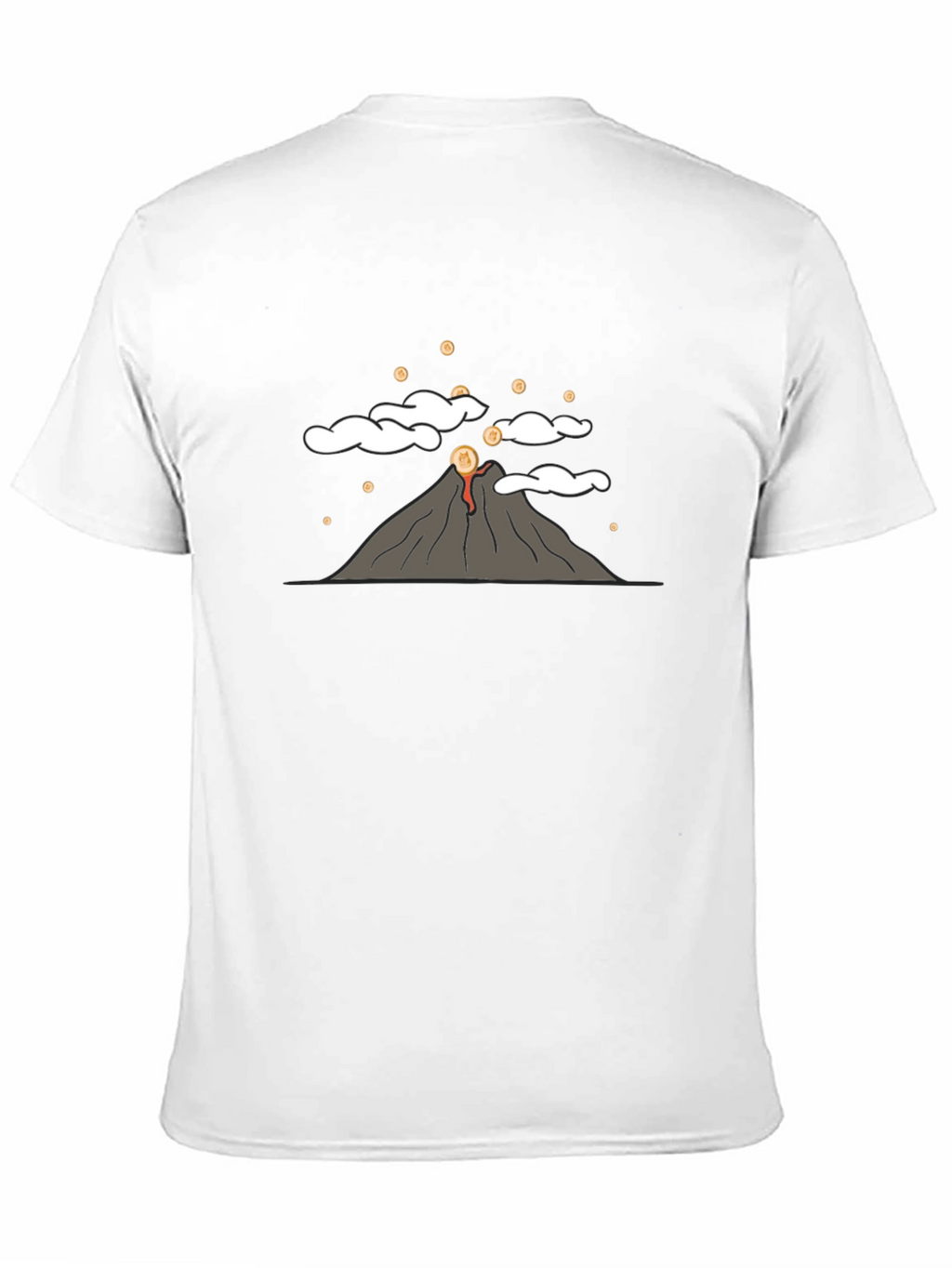 Volcano Coin T-Shirt - Erupting Style