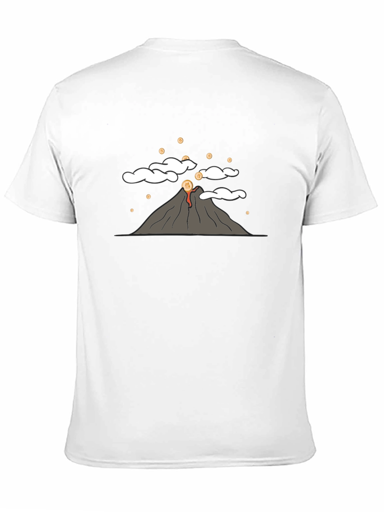 Volcano Coin T-Shirt - Erupting Style