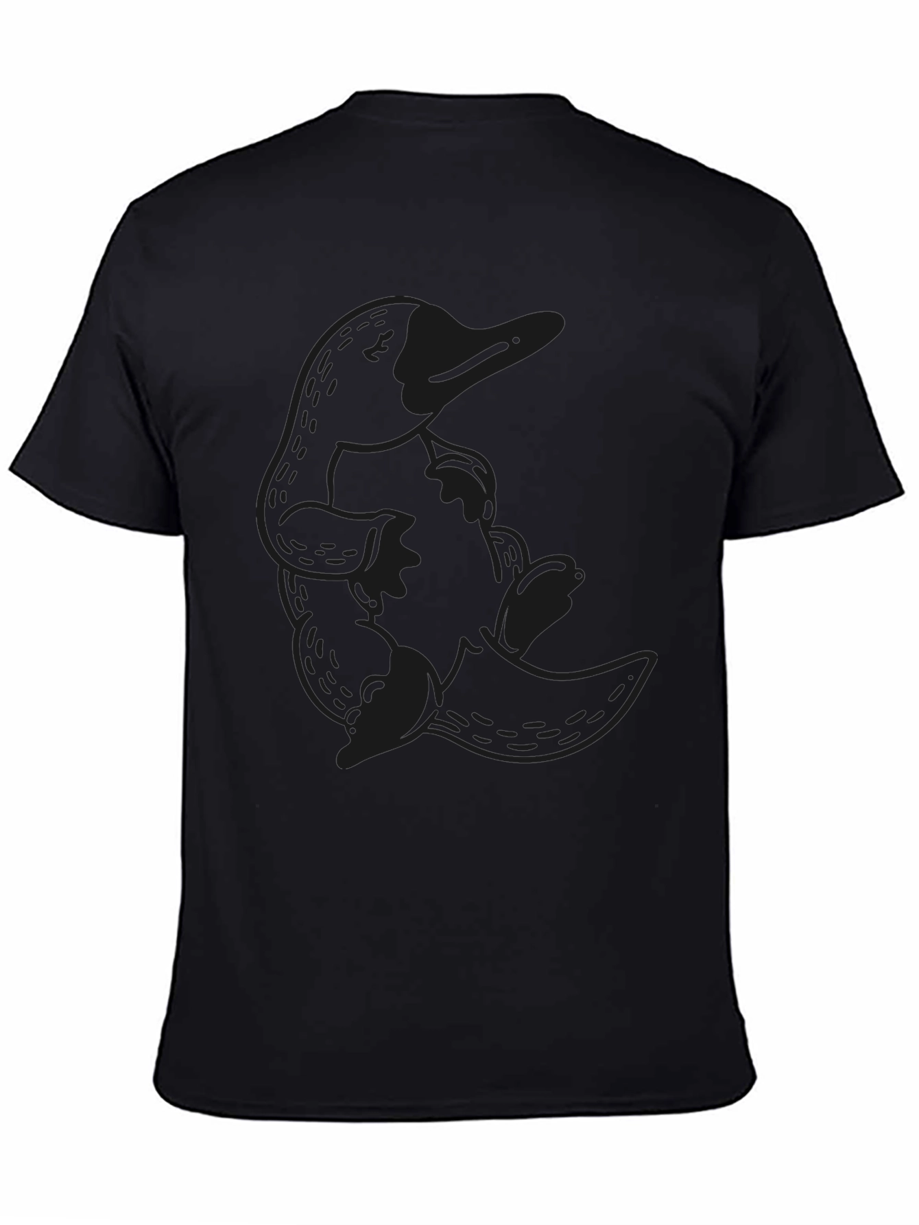 Black Platypus Graphic Tee - Casual Cotton T-Shirt