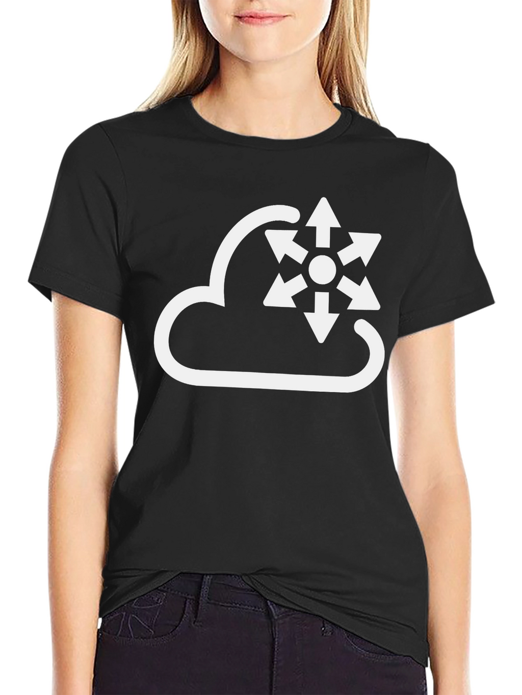 Cloud Data Flow Black T-Shirt
