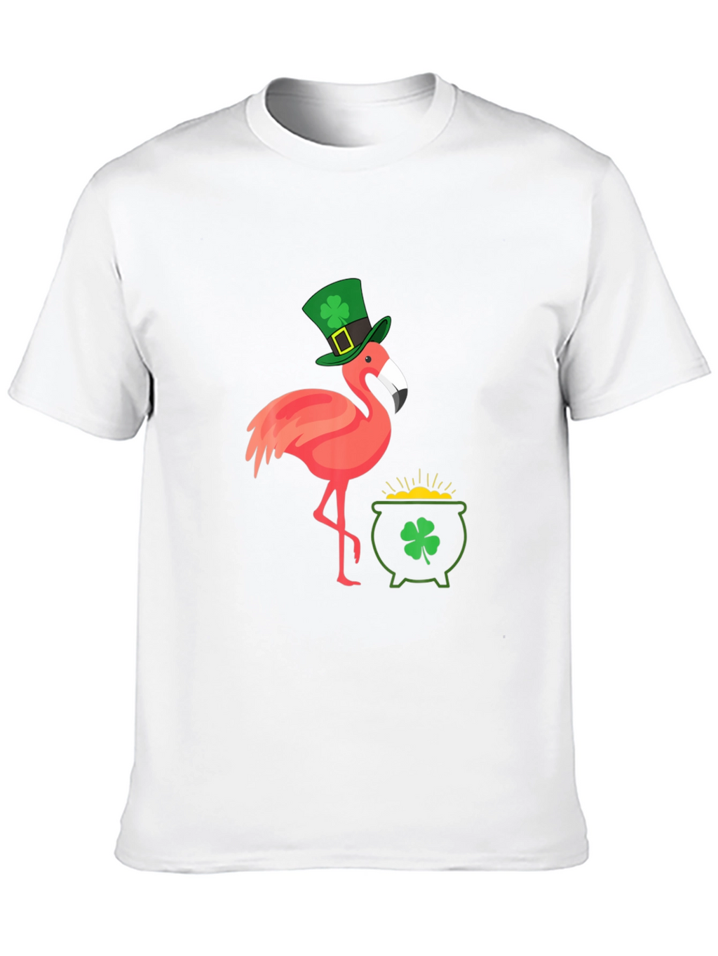 St. Patricks Day Flamingo Graphic Tee