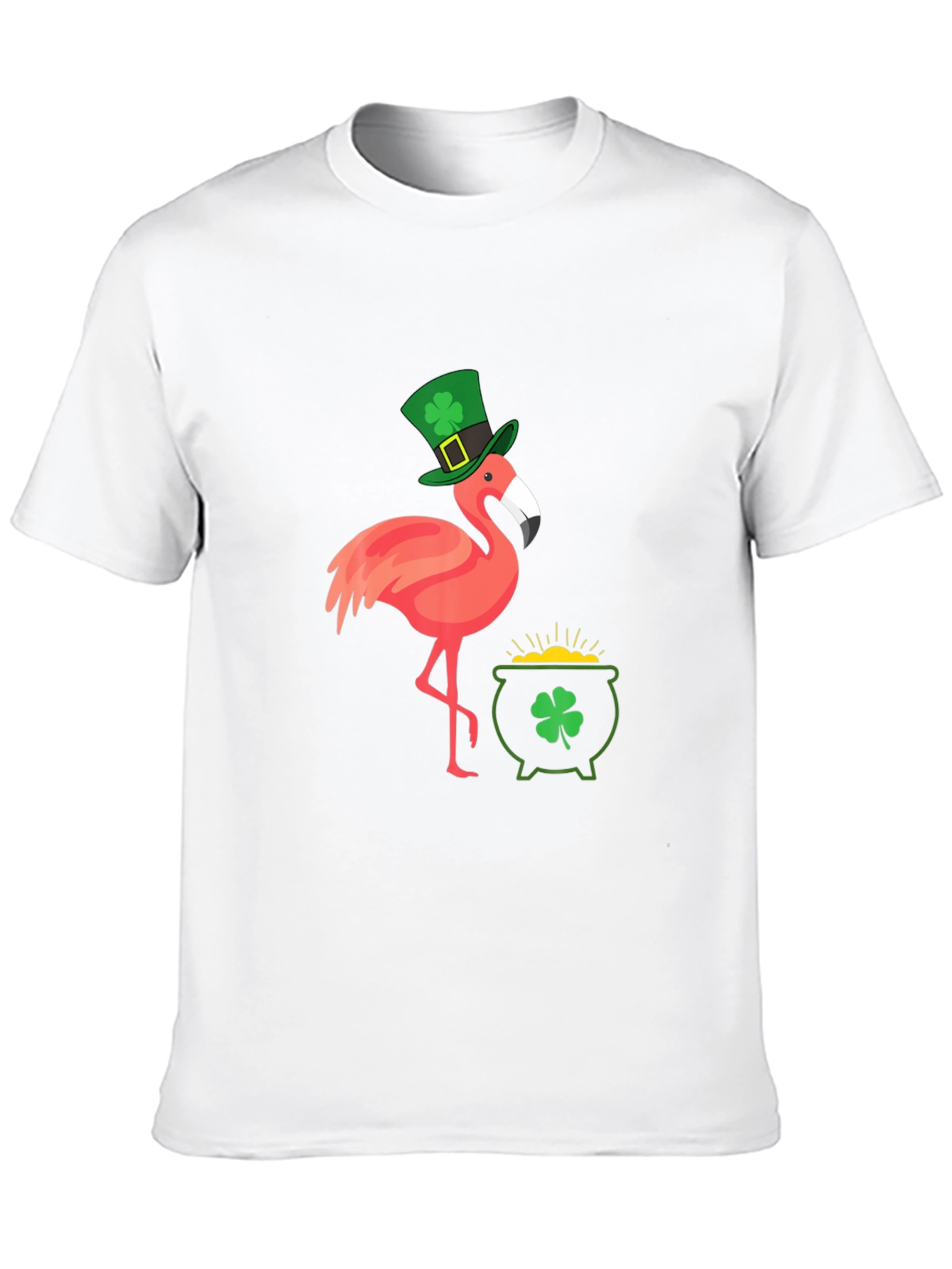 St. Patricks Day Flamingo Graphic Tee