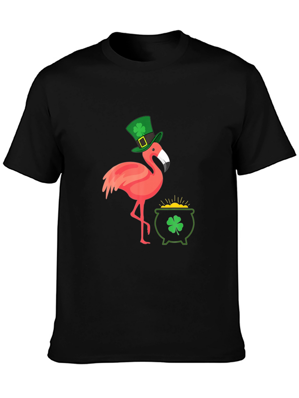St. Patricks Day Flamingo Graphic Tee