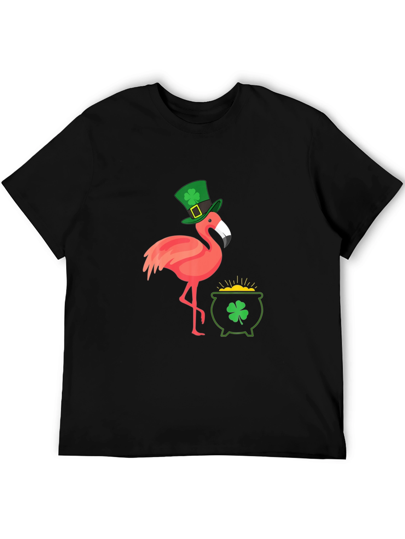 St. Patricks Day Flamingo Graphic Tee