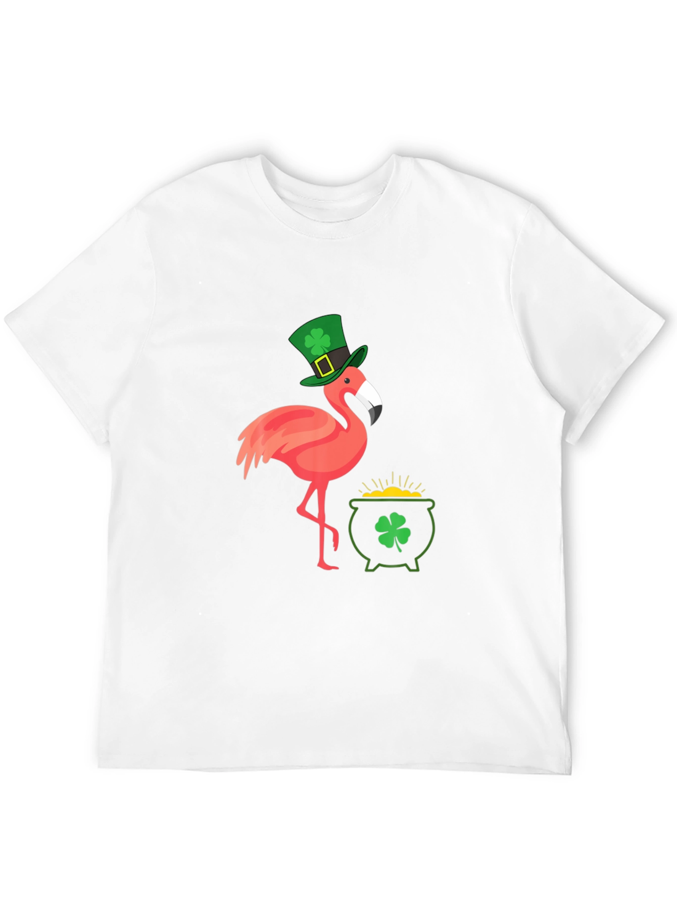 St. Patricks Day Flamingo Graphic Tee