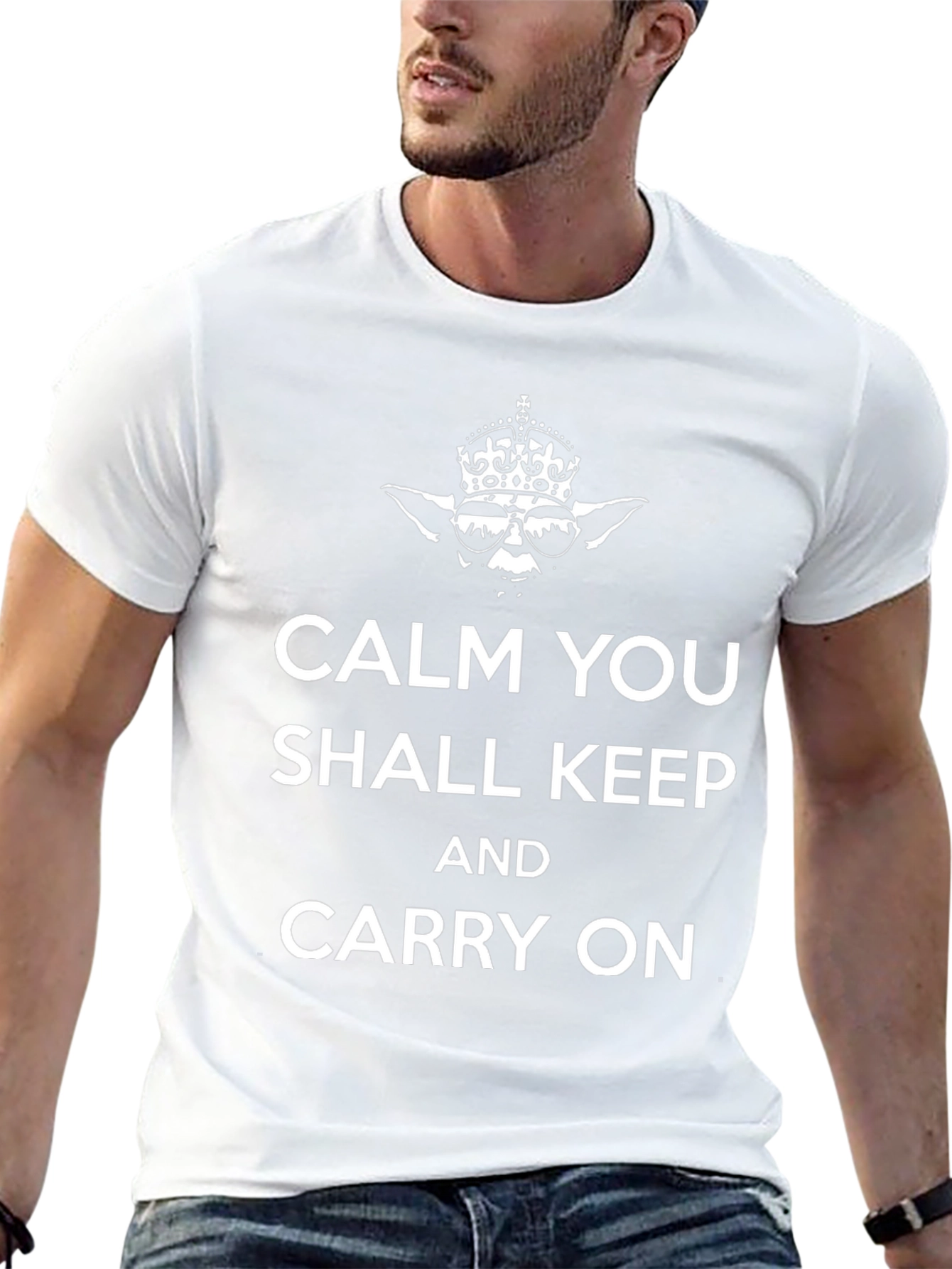 Calm You Shall Keep & Carry On Graphic T-Shirt