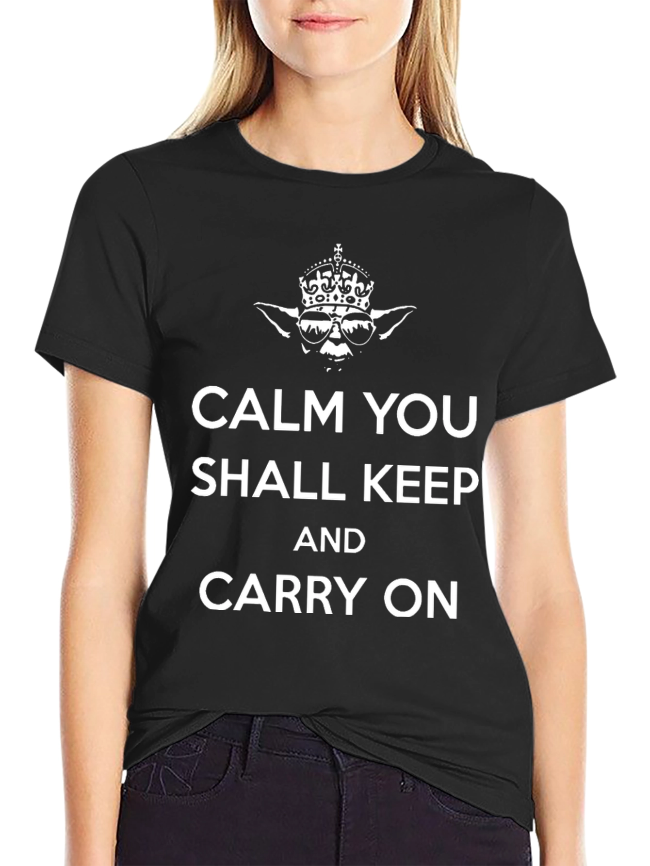Calm You Shall Keep & Carry On Graphic T-Shirt