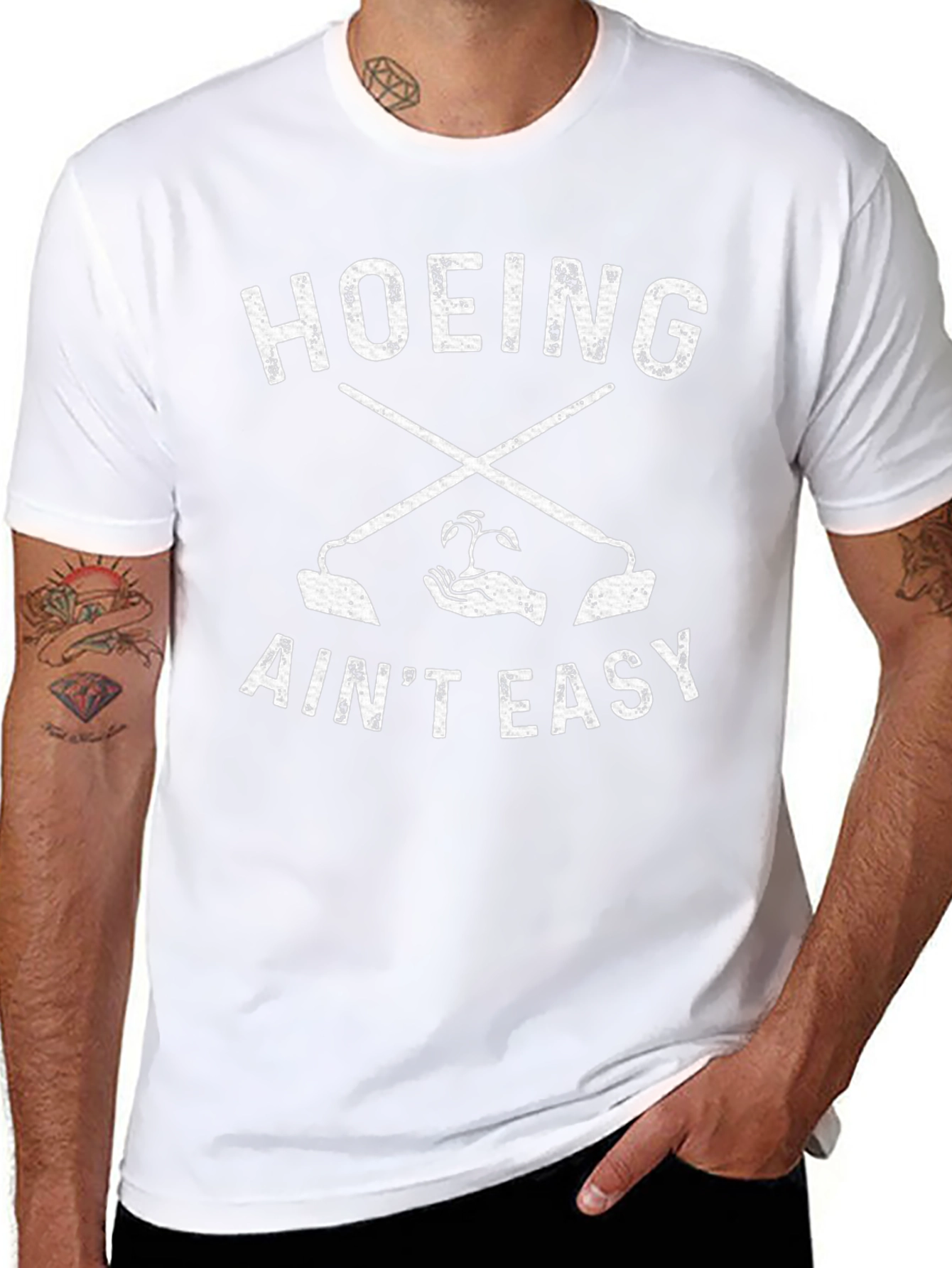 Hoeing Aint Easy Graphic T-Shirt