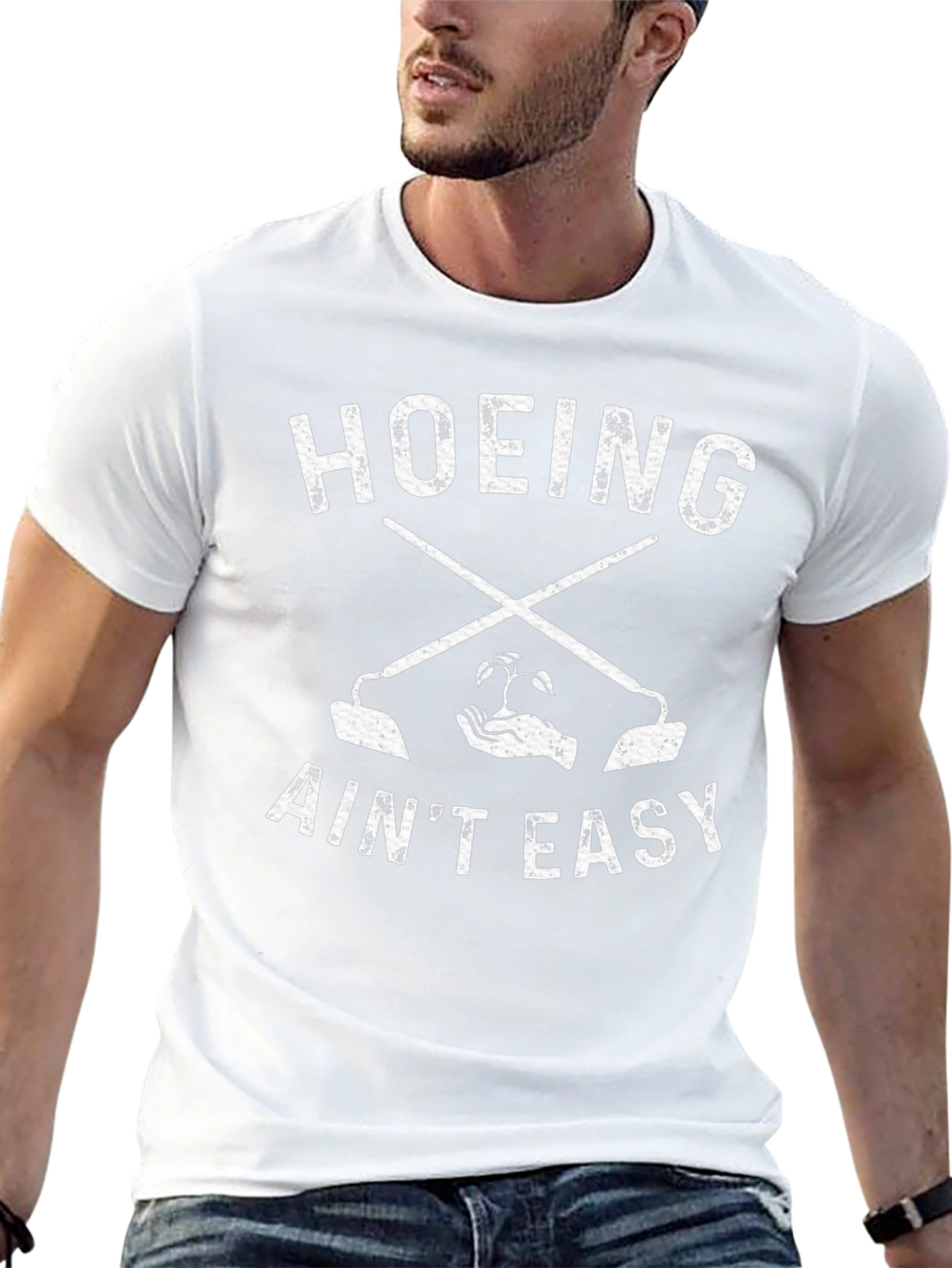 Hoeing Aint Easy Graphic T-Shirt