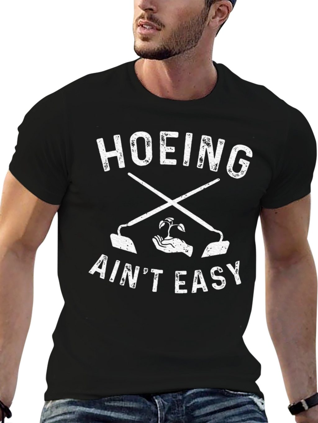 Hoeing Aint Easy Graphic T-Shirt