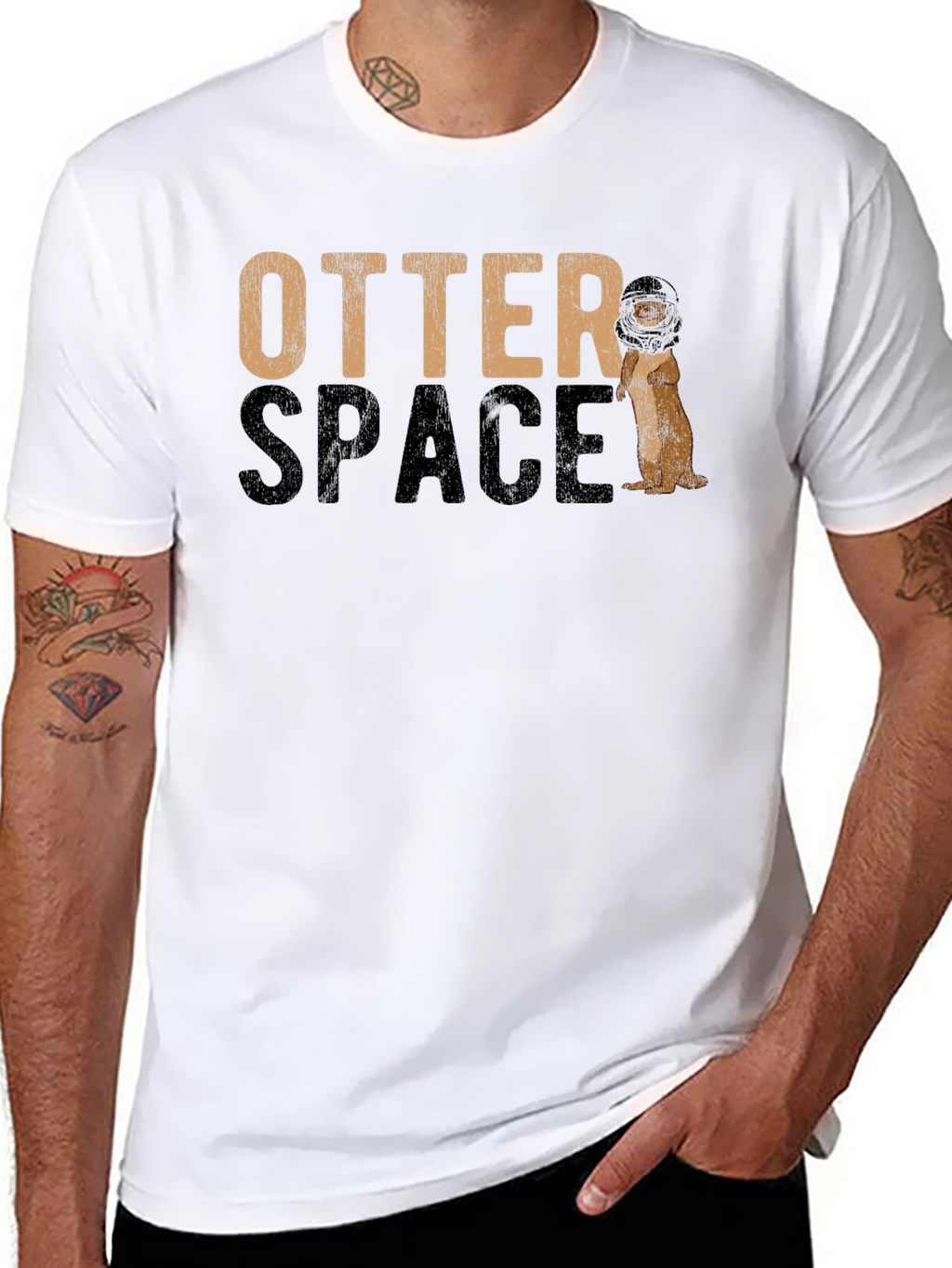 Otter Space Graphic Print Tee