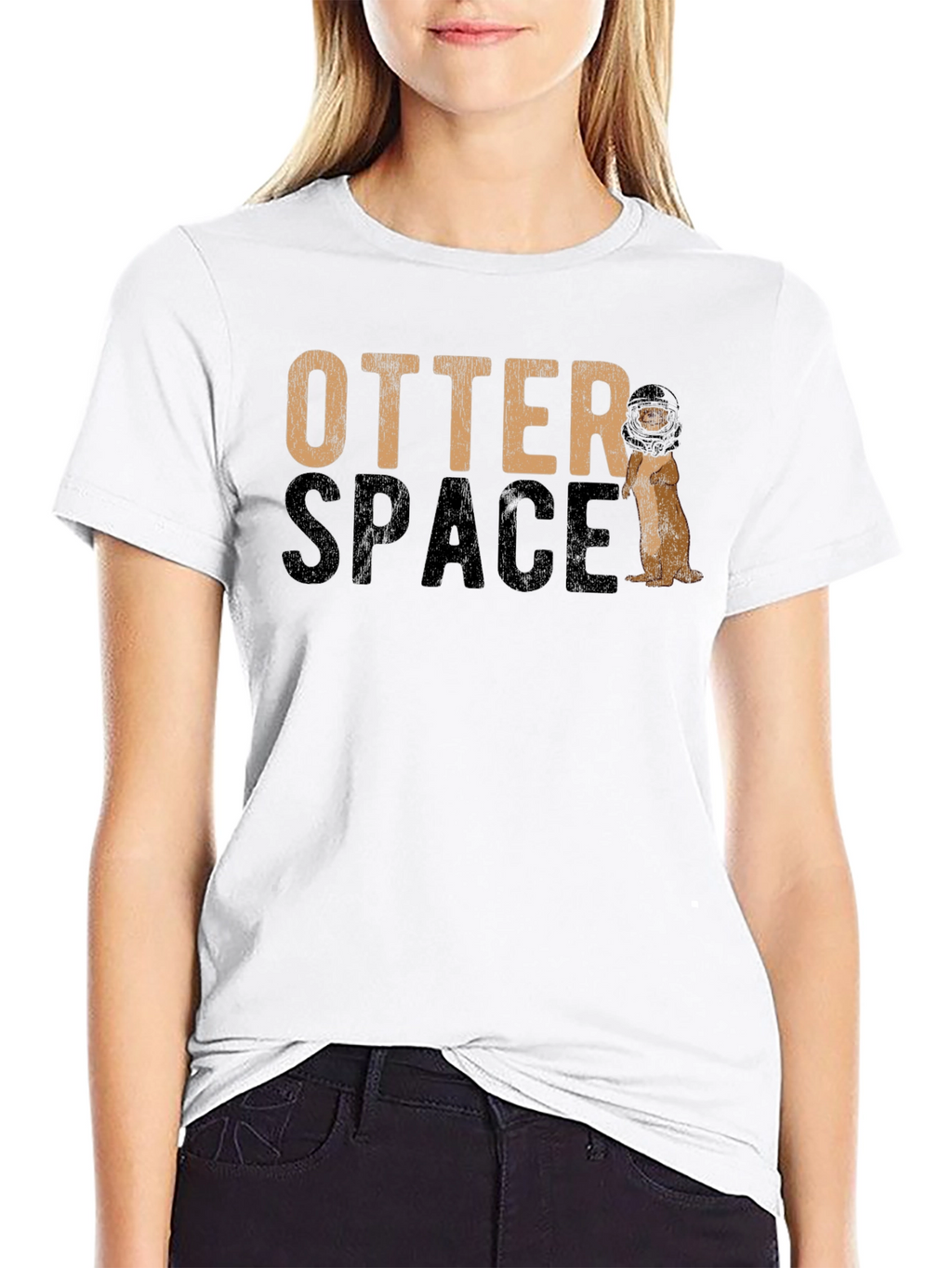 Otter Space Graphic Print Tee