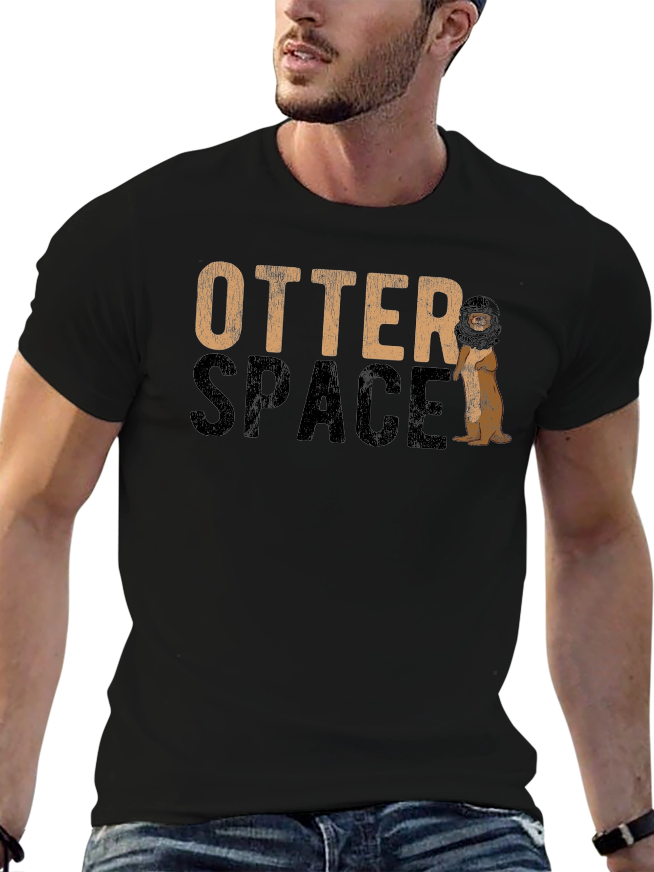 Otter Space Graphic Print Tee