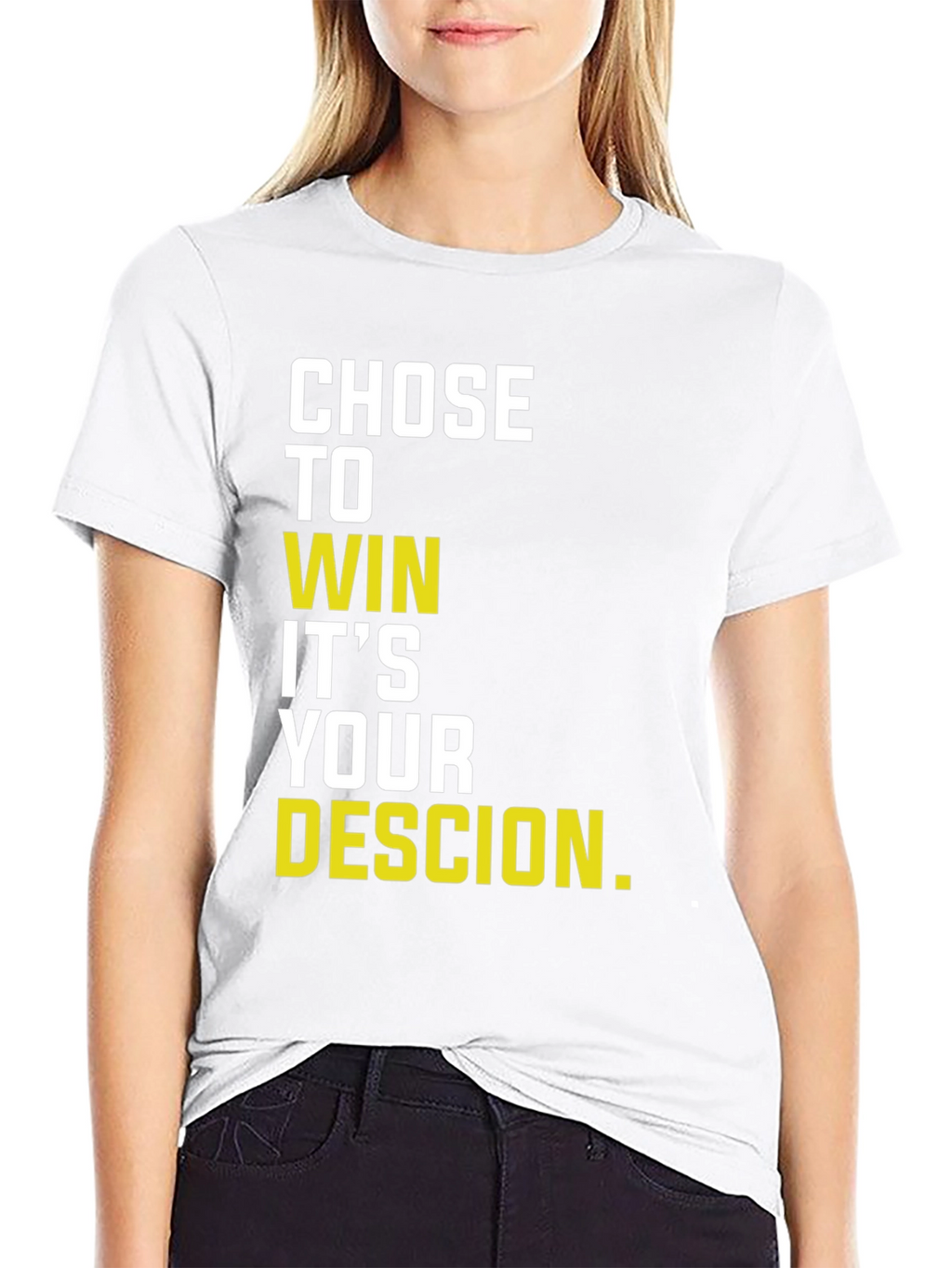 Motivational Chose to Win Graphic T-Shirt