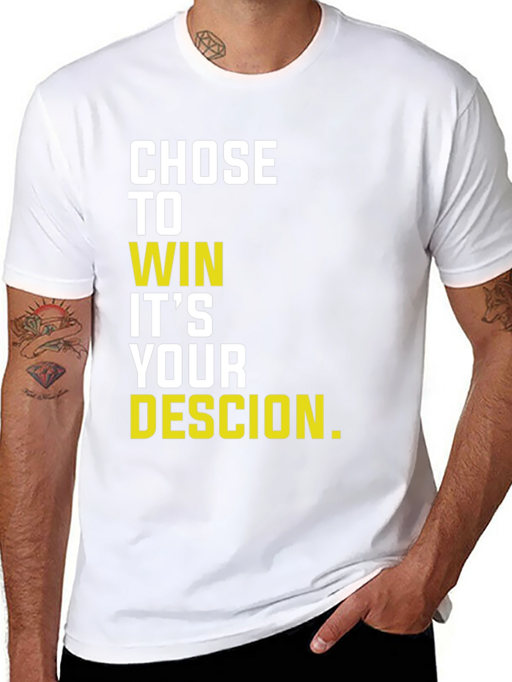 Motivational Chose to Win Graphic T-Shirt
