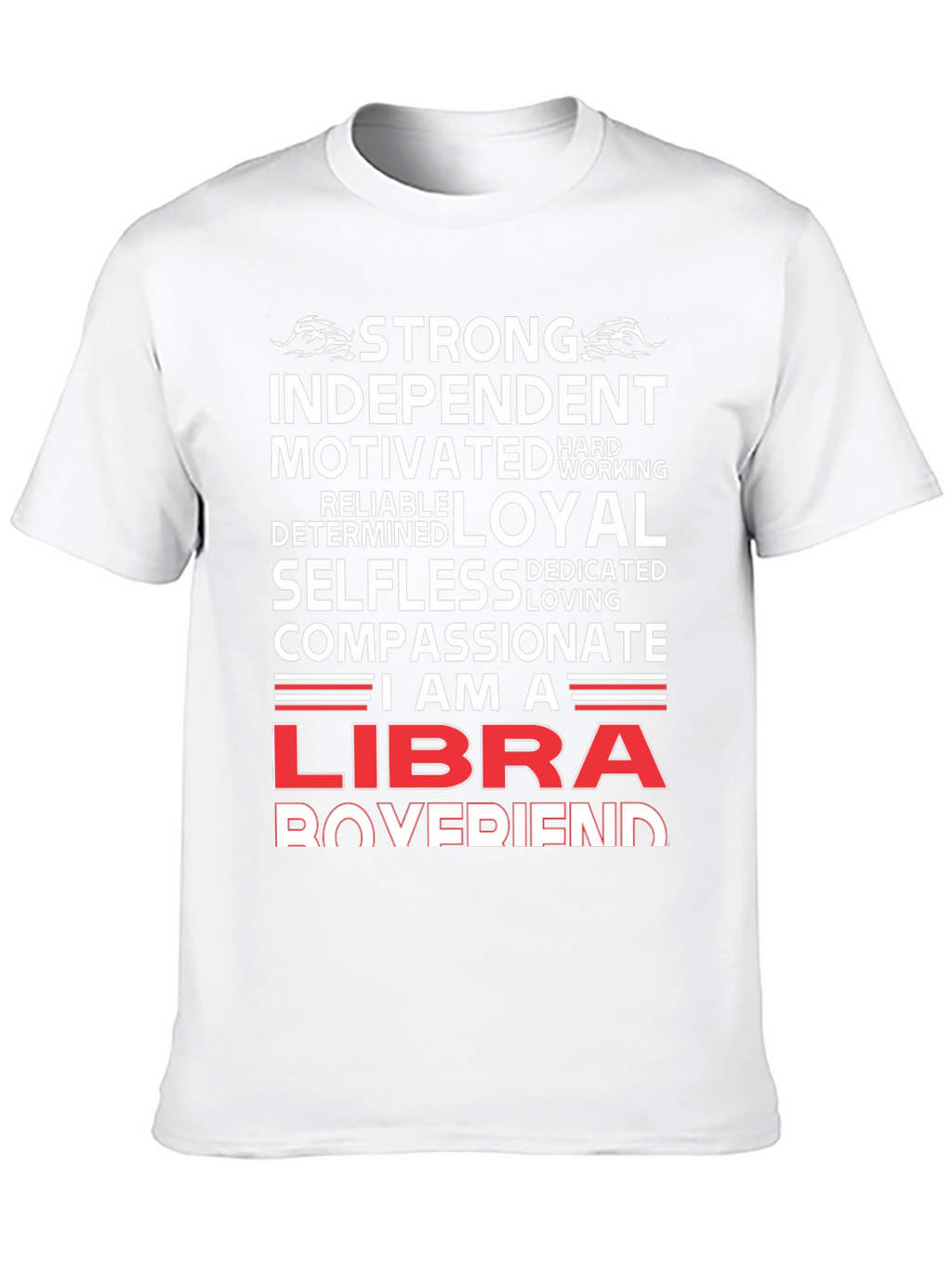 Strong Libra Boyfriend T-Shirt