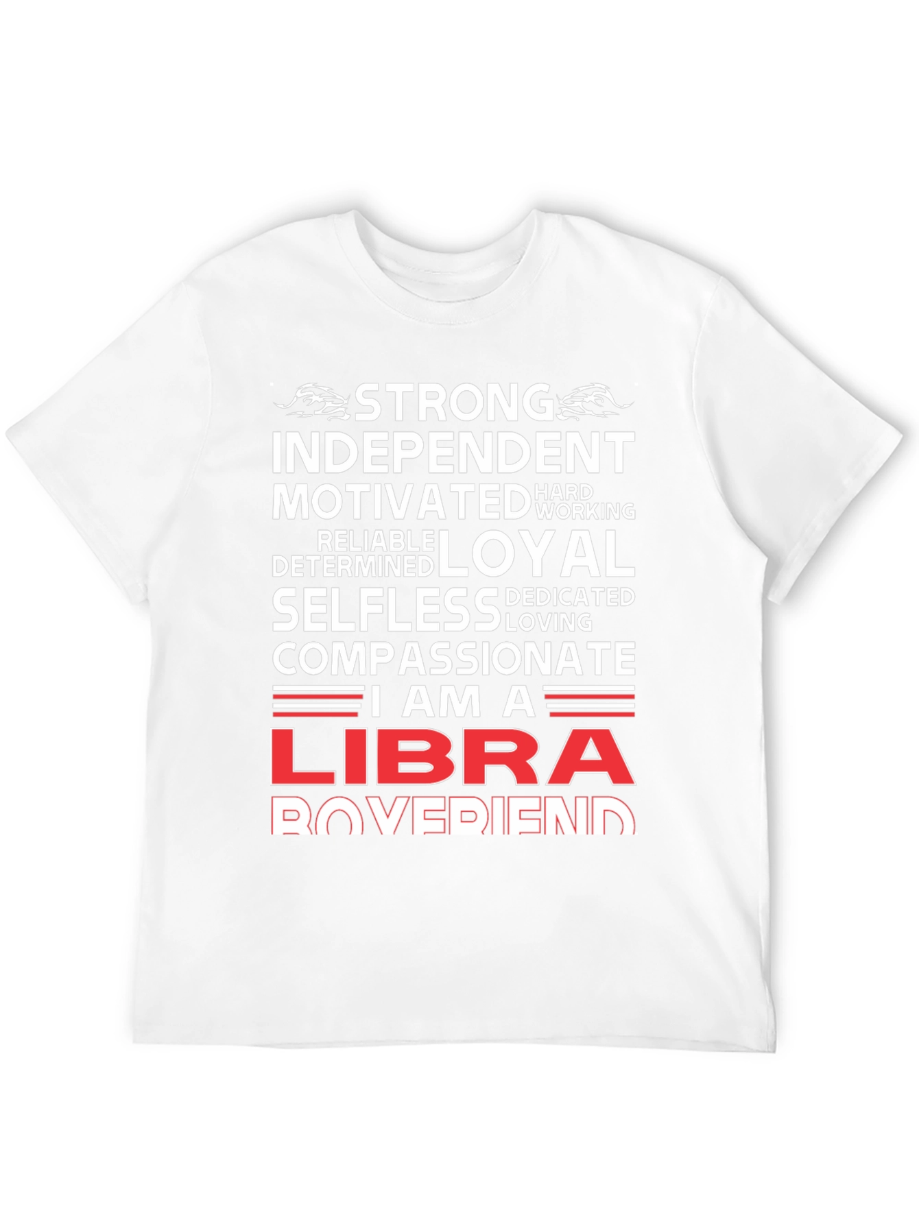 Strong Libra Boyfriend T-Shirt