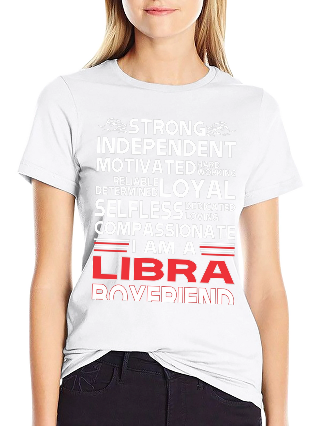 Strong Libra Boyfriend T-Shirt