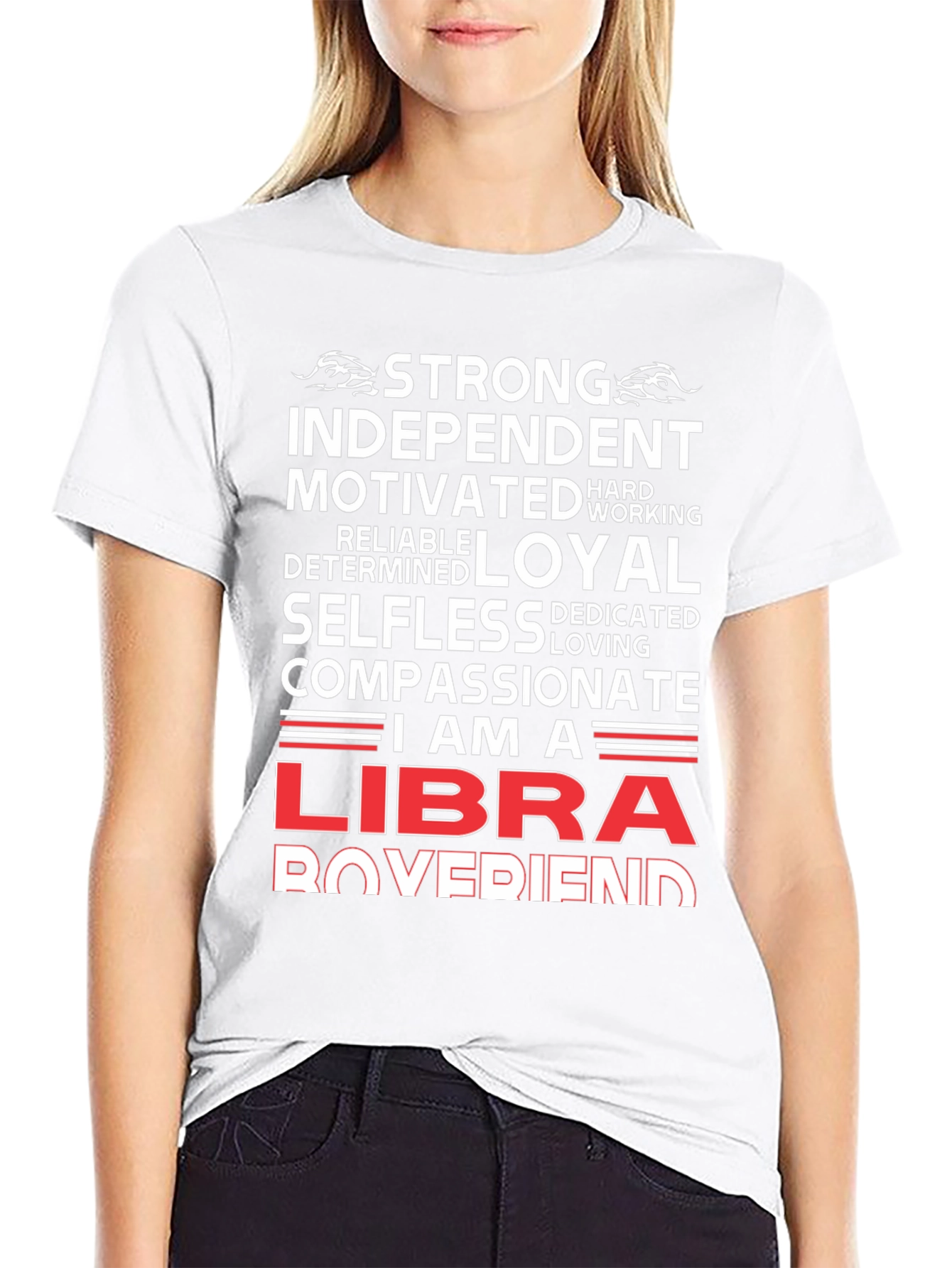 Strong Libra Boyfriend T-Shirt