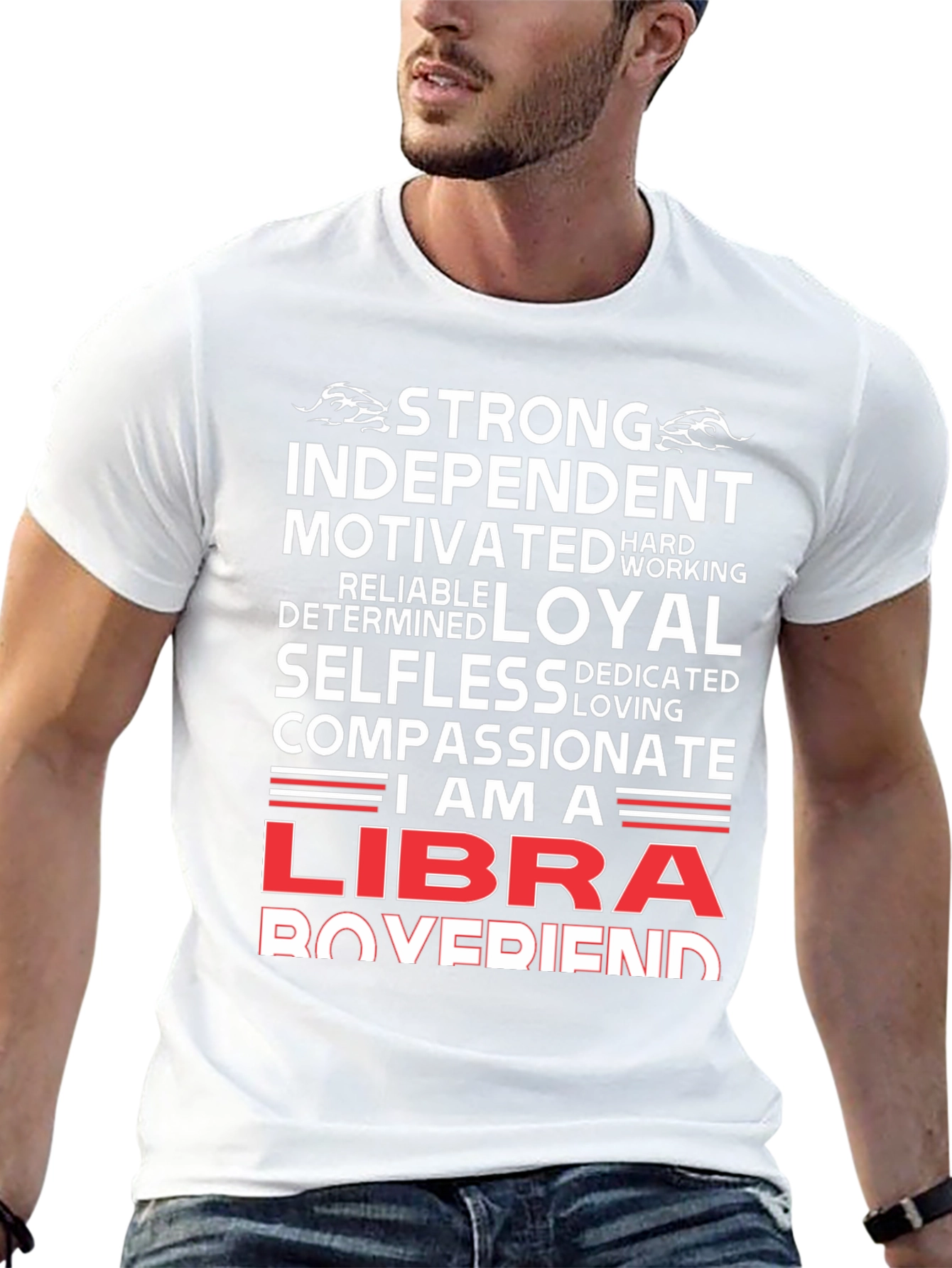 Strong Libra Boyfriend T-Shirt