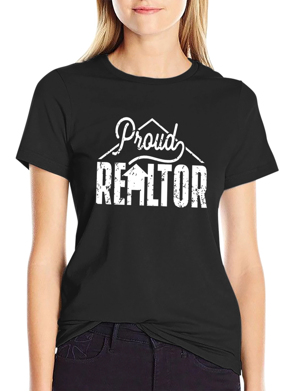 Proud Realtor Graphic T-Shirt - Black