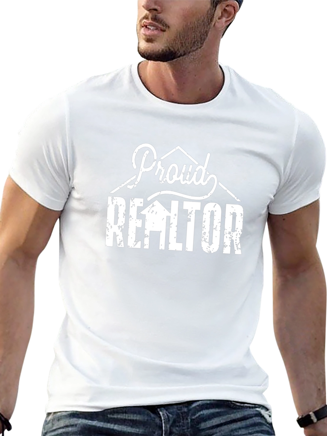 Proud Realtor Graphic T-Shirt - Black
