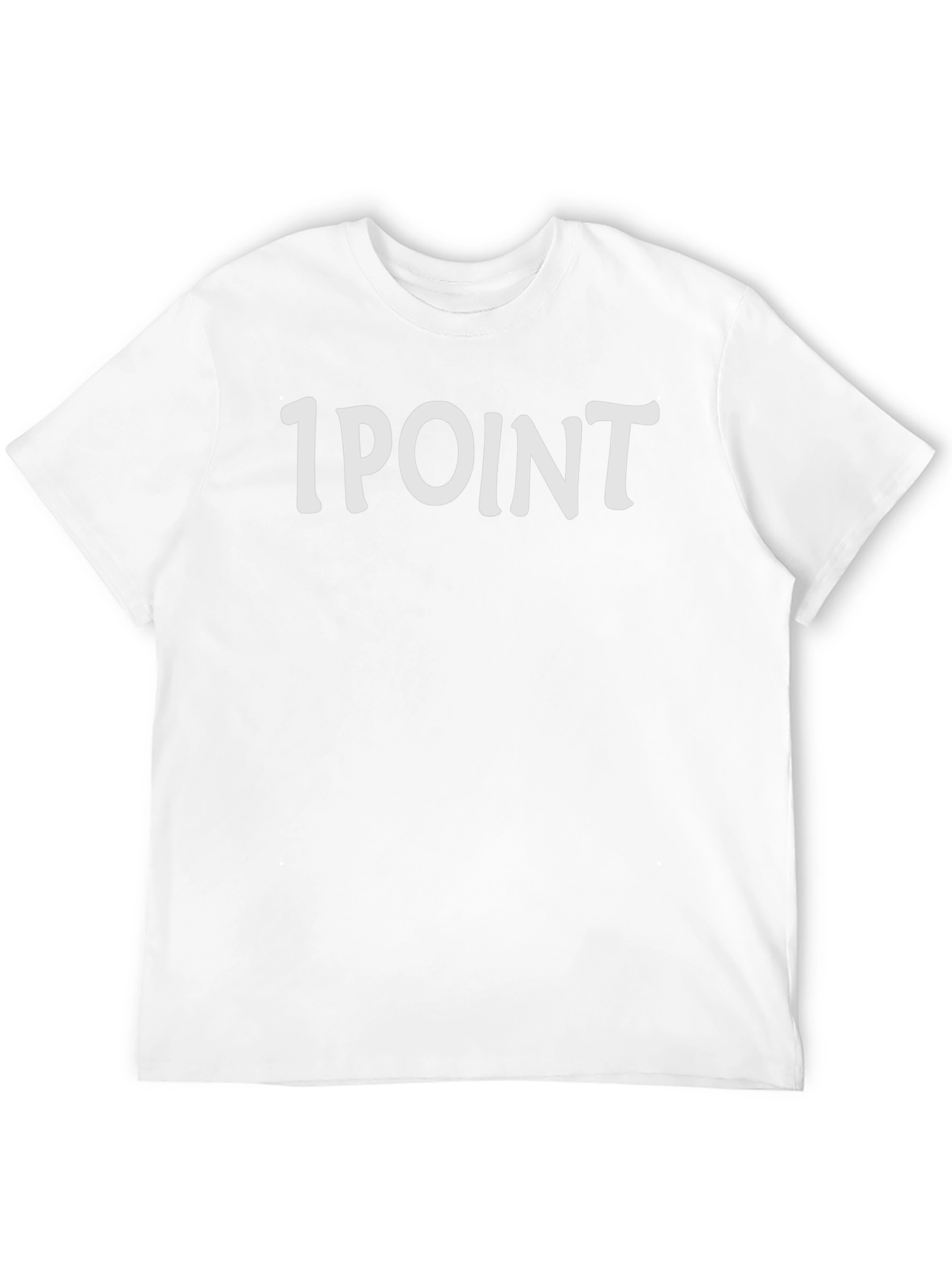 1 Point T-Shirt - Classic Black Cotton Tee