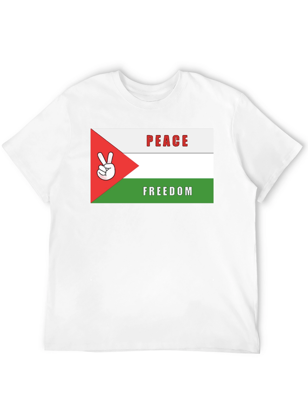 Peace & Freedom T-Shirt: Palestinian Flag Design