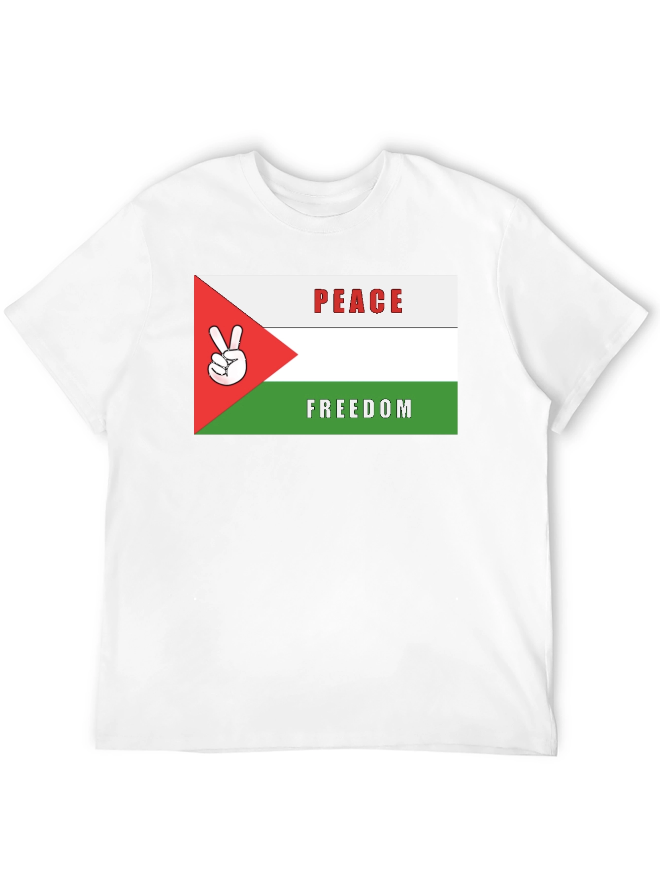 Peace & Freedom T-Shirt: Palestinian Flag Design