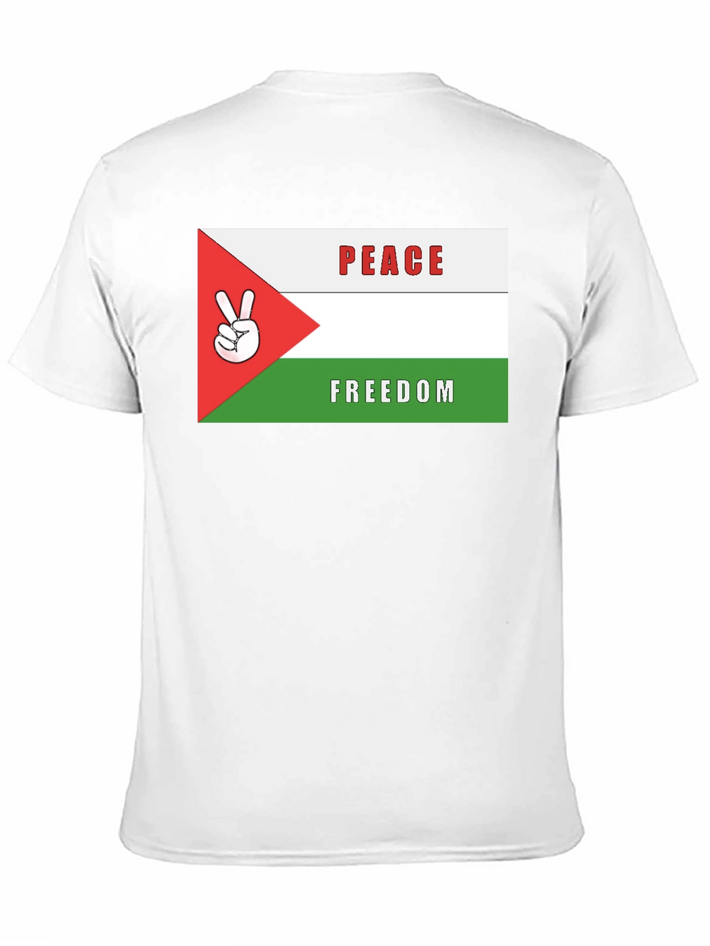 Peace & Freedom T-Shirt: Palestinian Flag Design