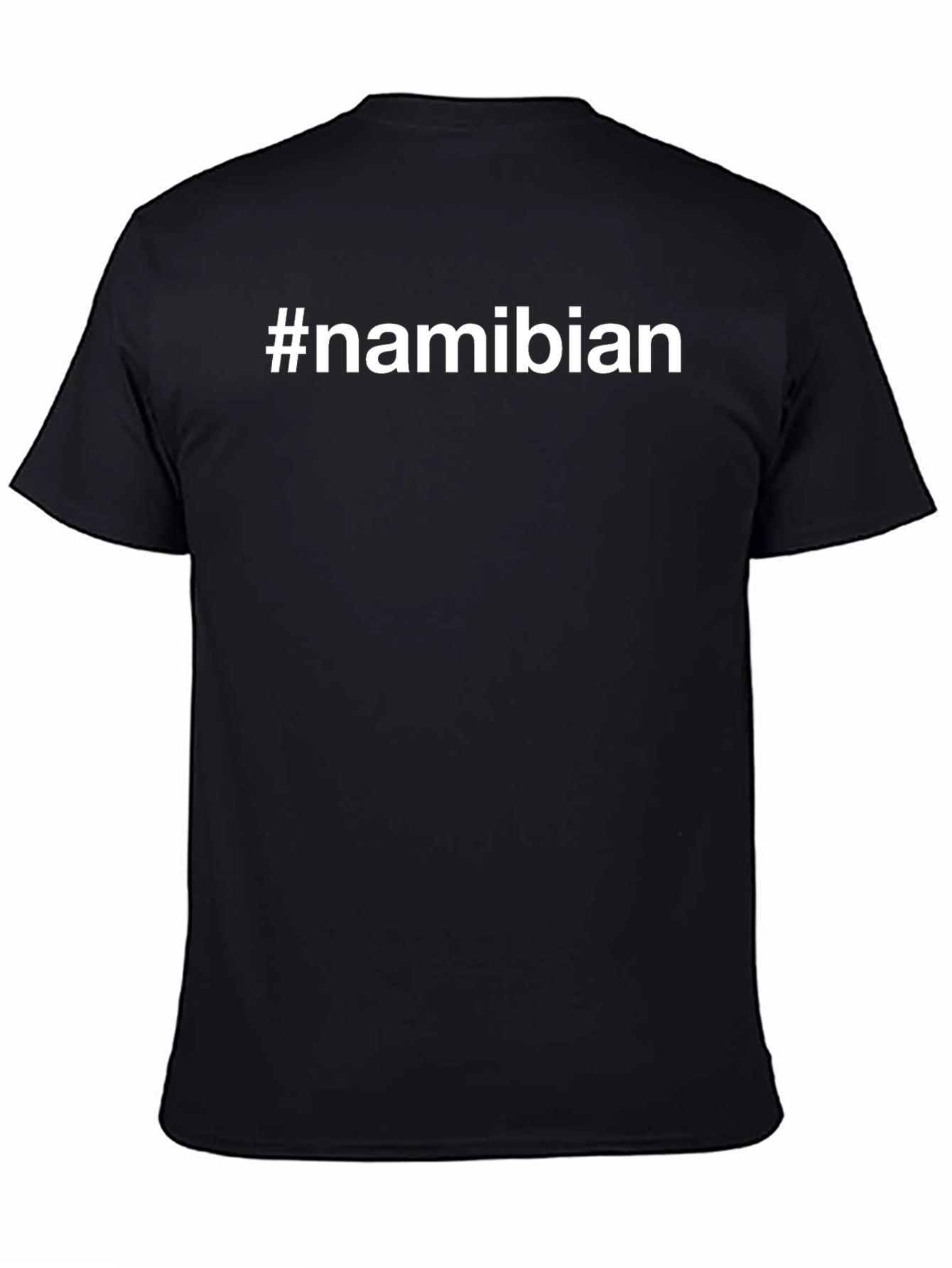 Namibian Pride Tee - Black Cotton Graphic T-Shirt