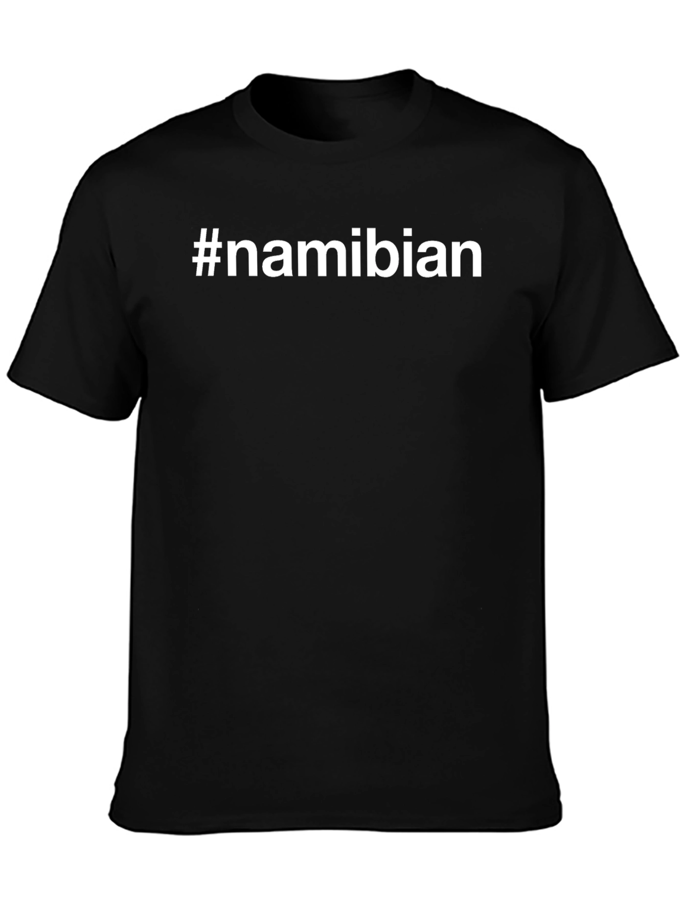 Namibian Pride Tee - Black Cotton Graphic T-Shirt