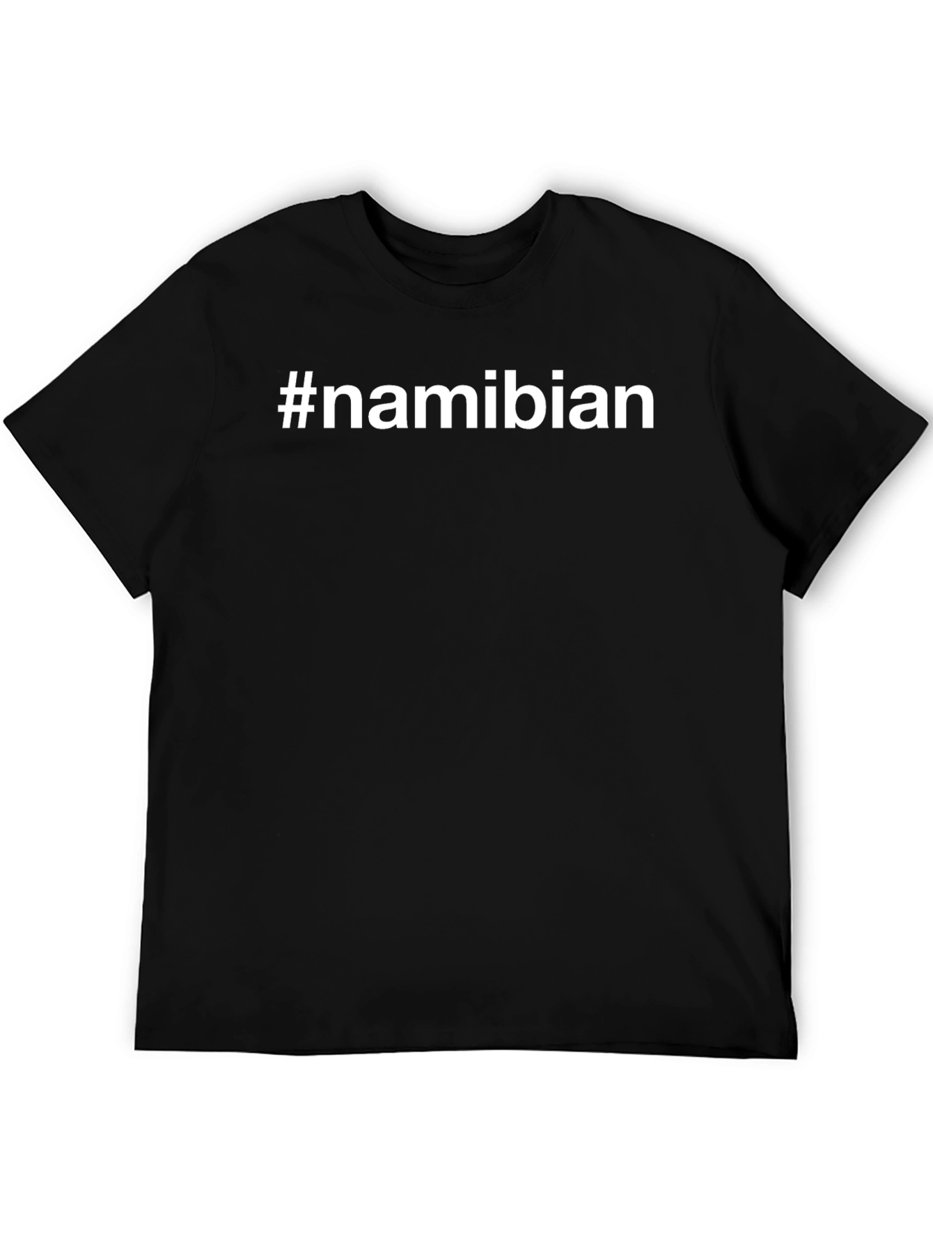 Namibian Pride Tee - Black Cotton Graphic T-Shirt