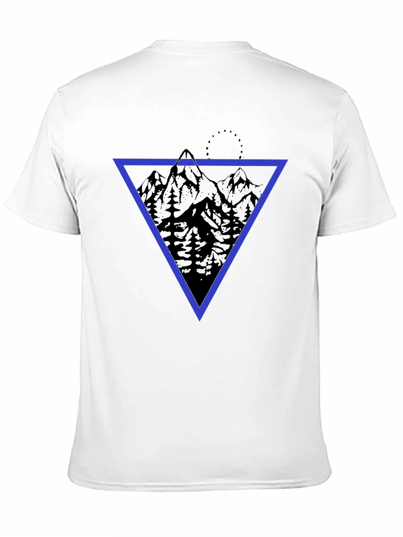 Geometric Mountain Print T-Shirt