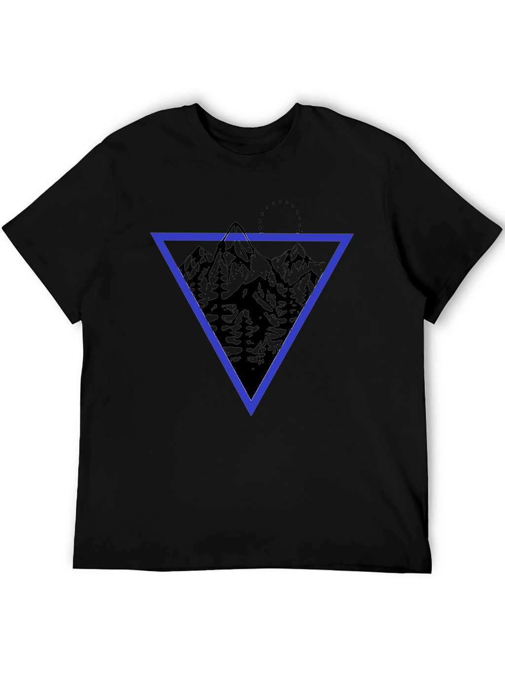 Geometric Mountain Print T-Shirt