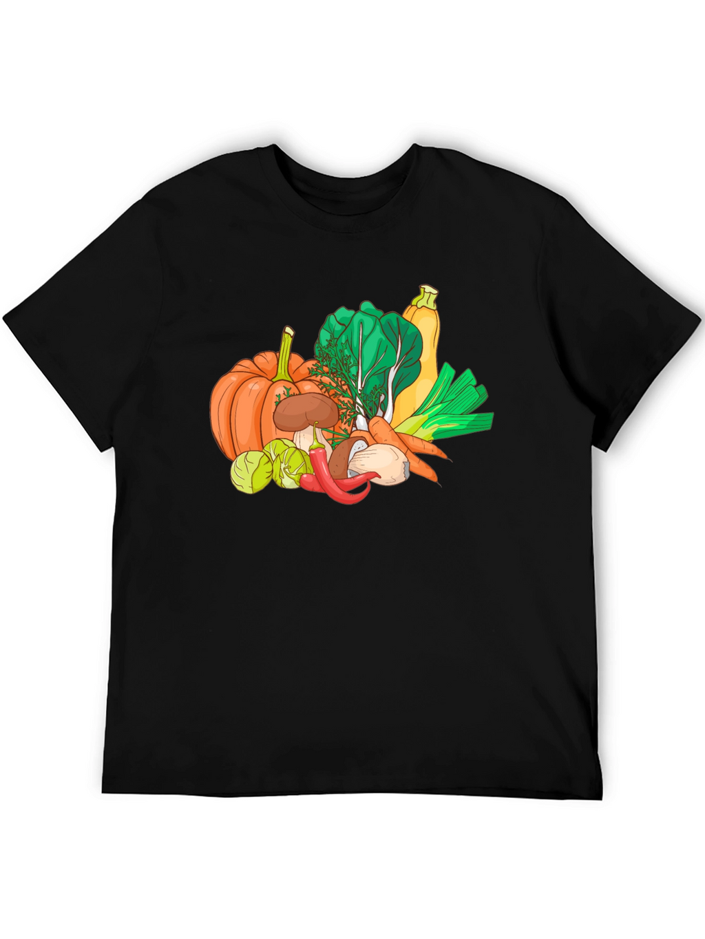 Vegetable Medley Graphic Tee - Black