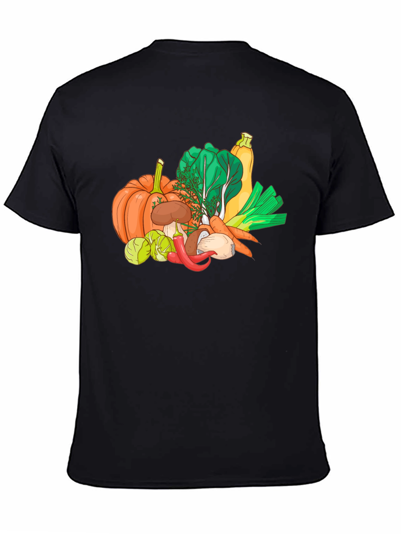 Vegetable Medley Graphic Tee - Black