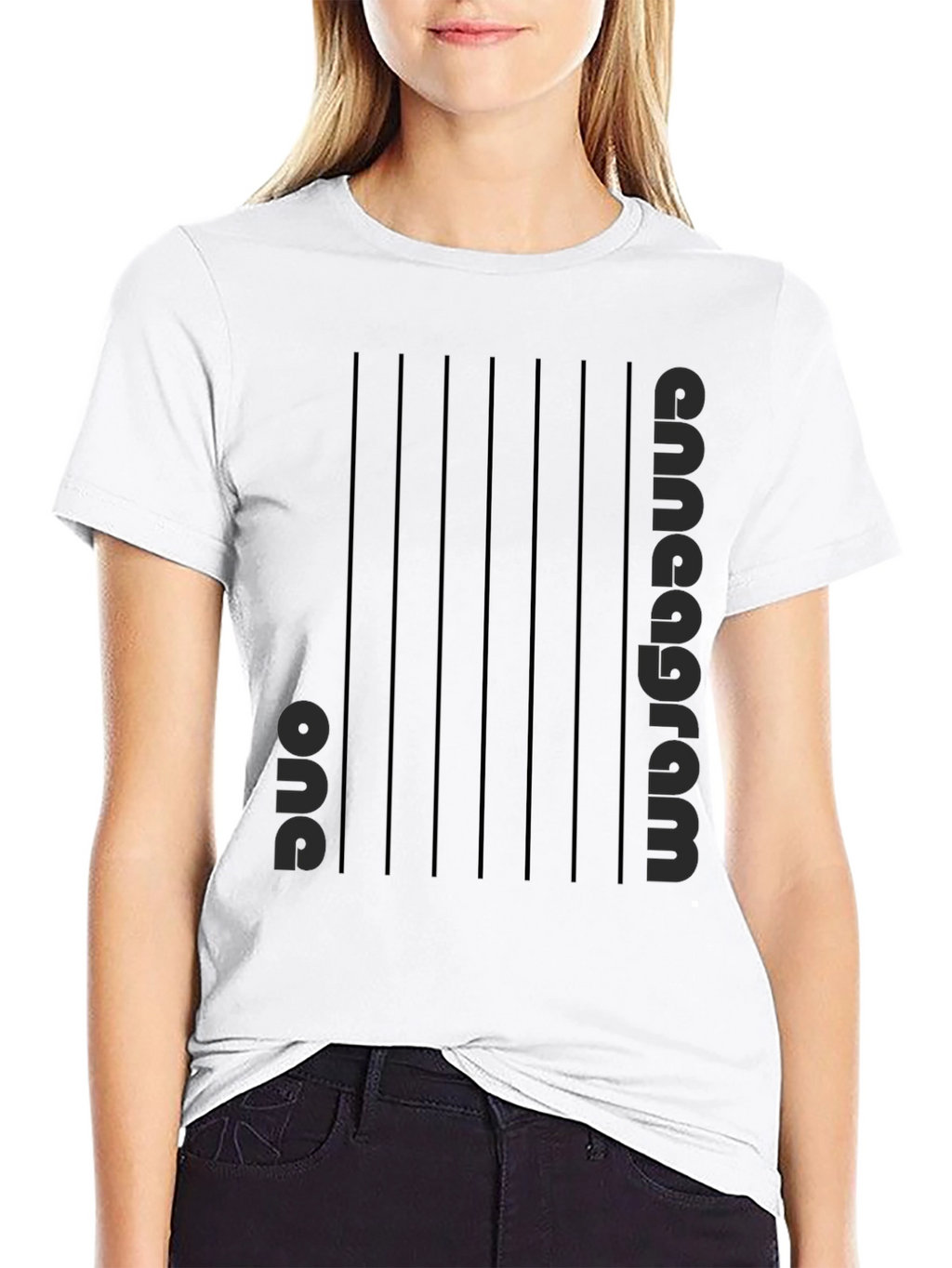 Enneagram One Black Graphic Tee Shirt