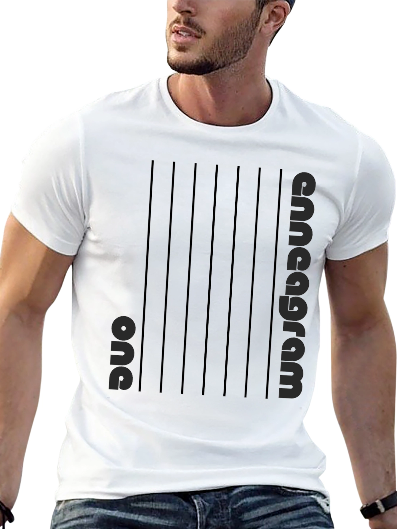 Enneagram One Black Graphic Tee Shirt