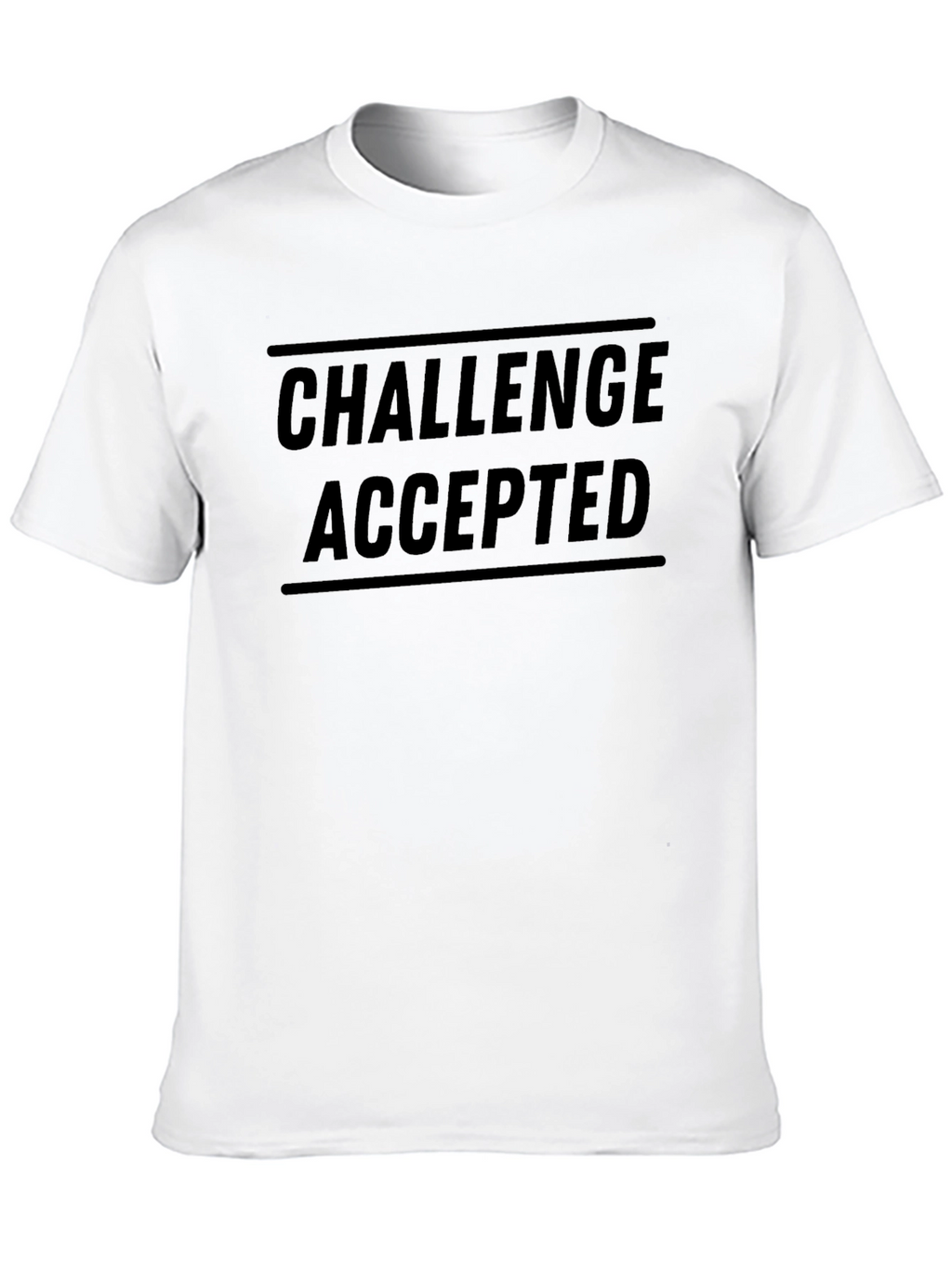 Challenge Accepted Black Graphic T-Shirt