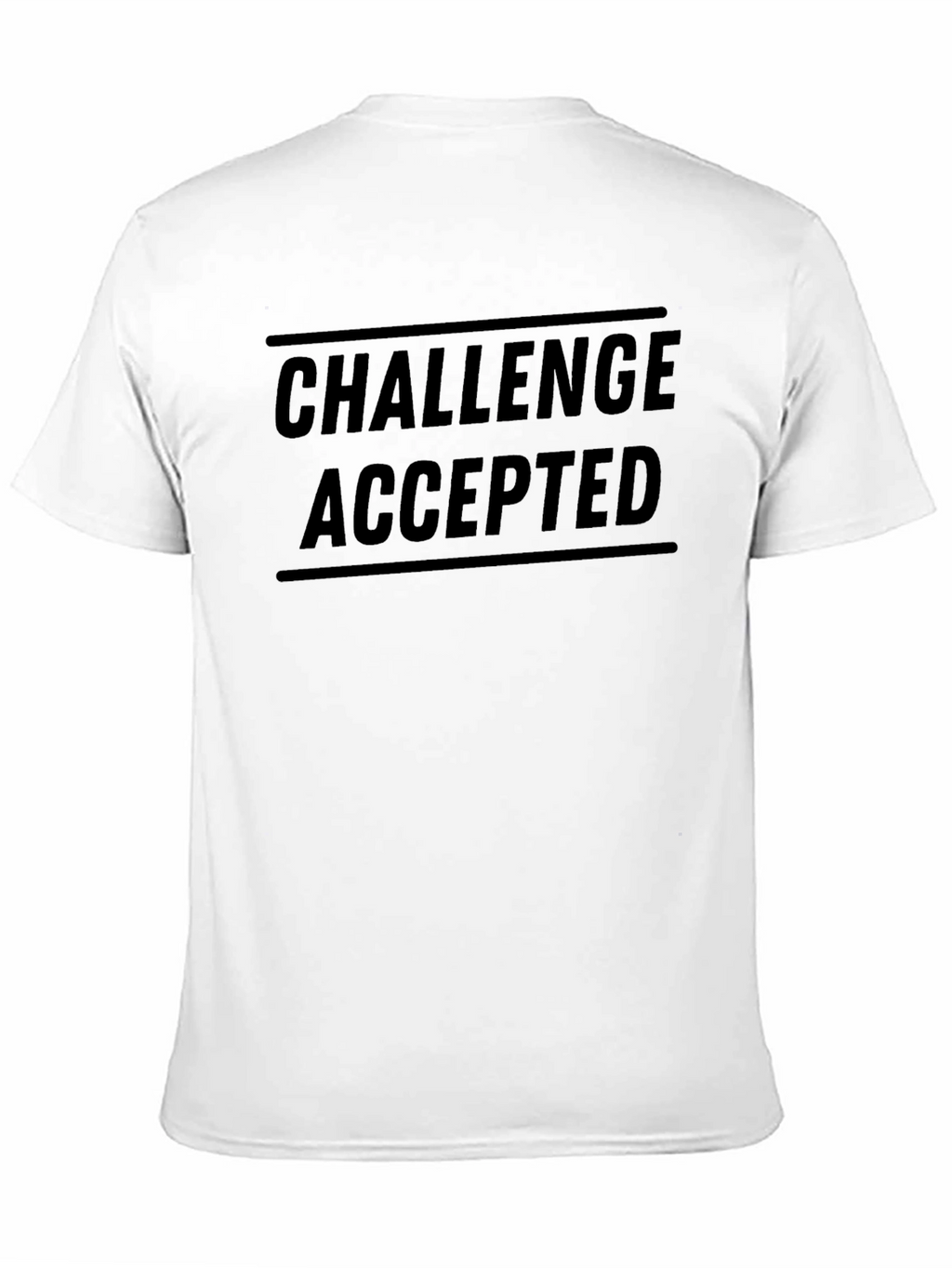 Challenge Accepted Black Graphic T-Shirt