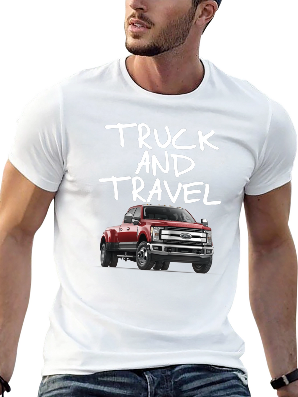 Truck and Travel Graphic T-Shirt